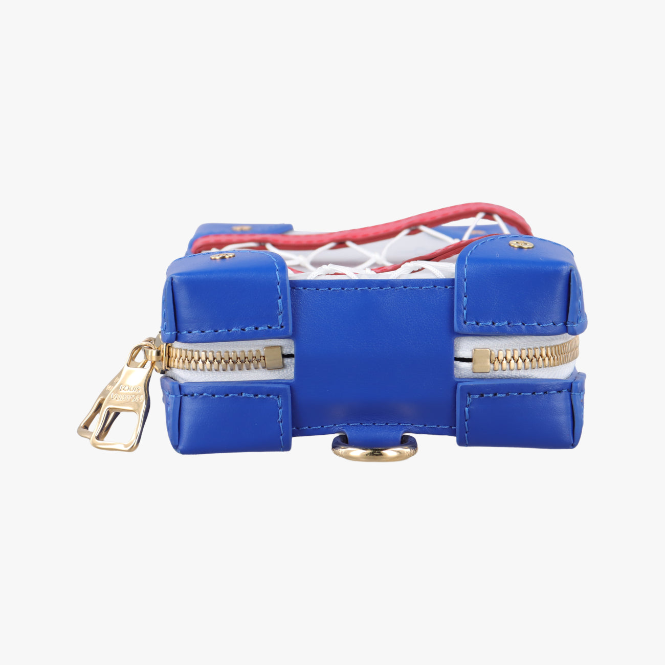 Pre-owned Louis Vuitton LV x NBA SOFT TRANK  PHONE BOX Antarctica x Red x White Monogram Canvas×calf leather M80101 shoulderbag | stylenewstar