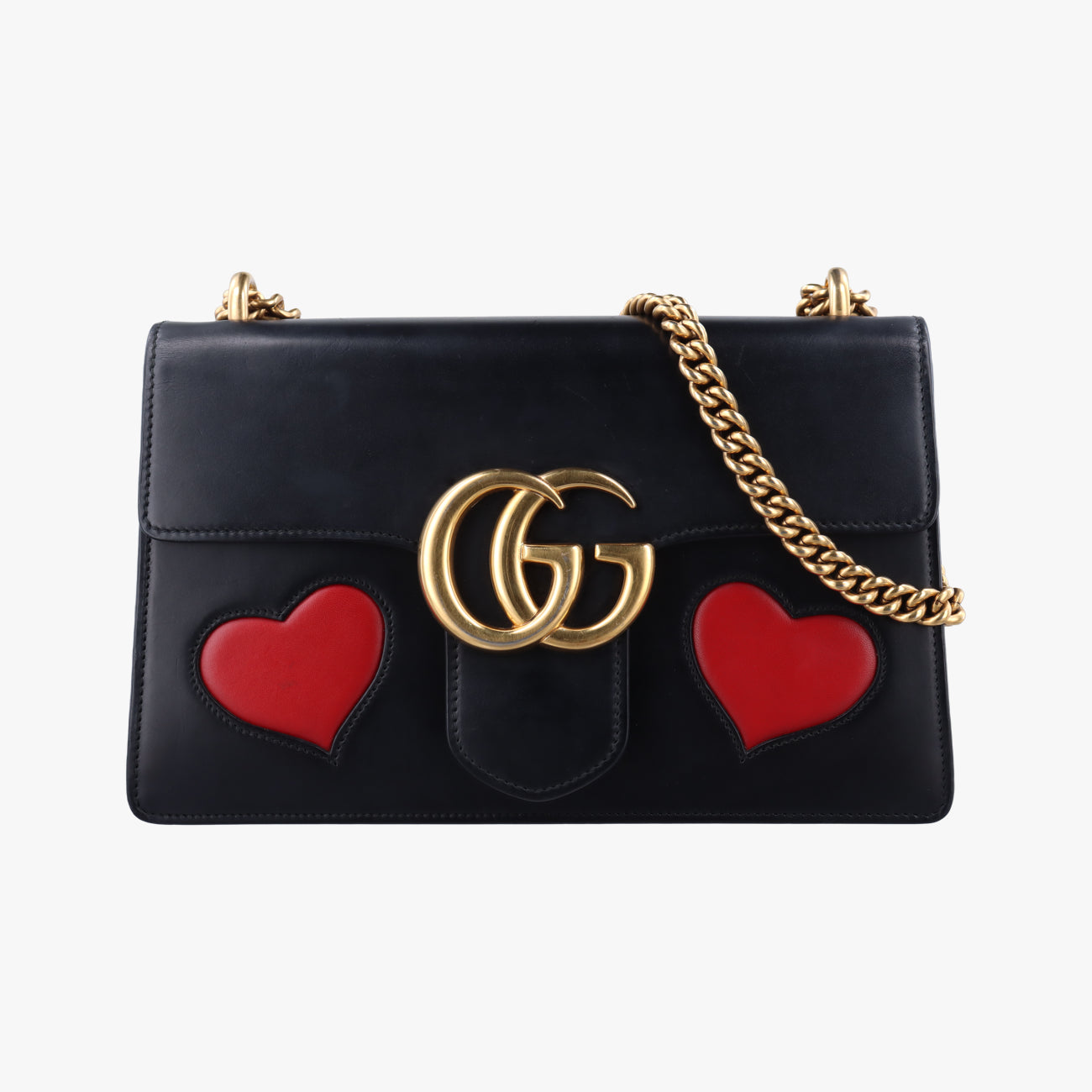 Vintage Gucci GG Marmont Black Leather 431777 shoulderbag | stylenewstar