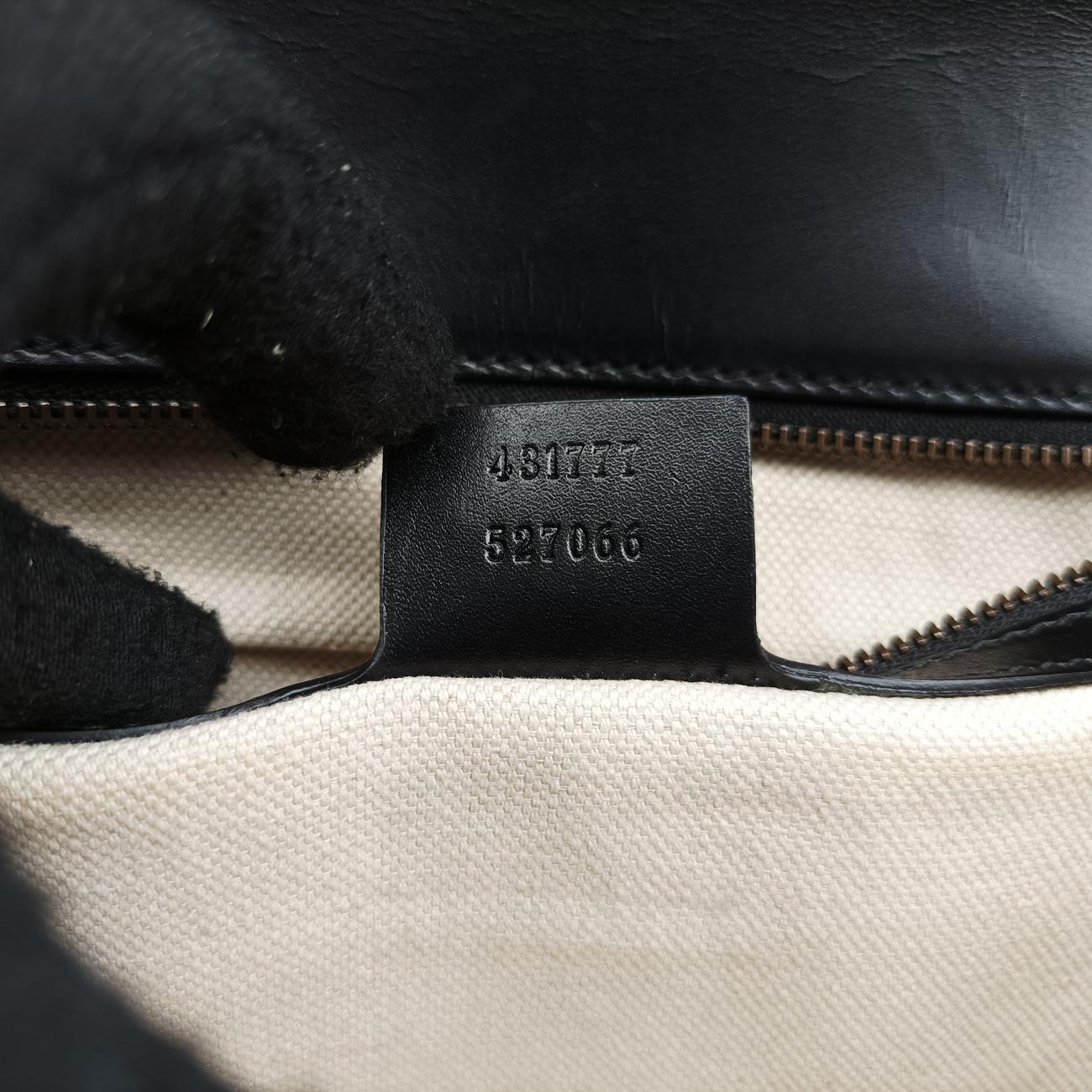 Vintage Gucci GG Marmont Black Leather 431777 shoulderbag | stylenewstar