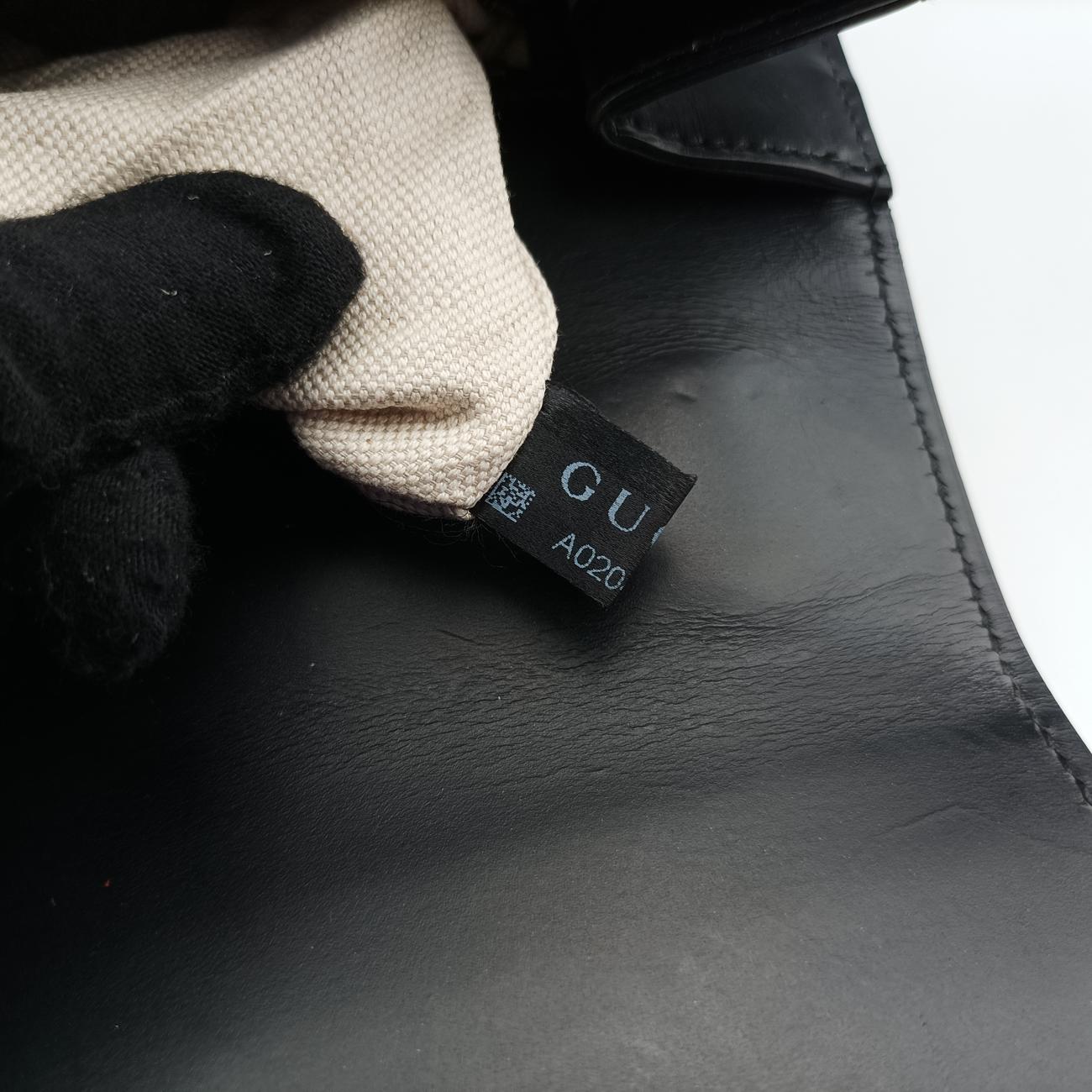 Vintage Gucci GG Marmont Black Leather 431777 shoulderbag | stylenewstar