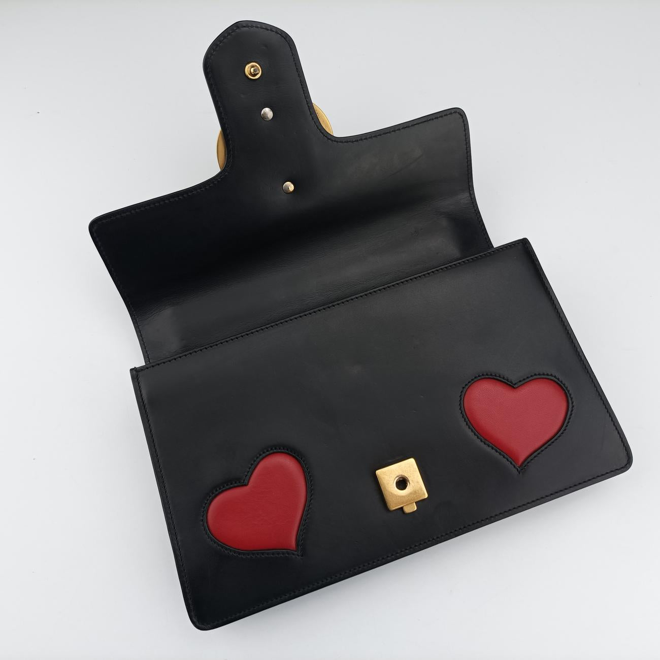 Vintage Gucci GG Marmont Black Leather 431777 shoulderbag | stylenewstar