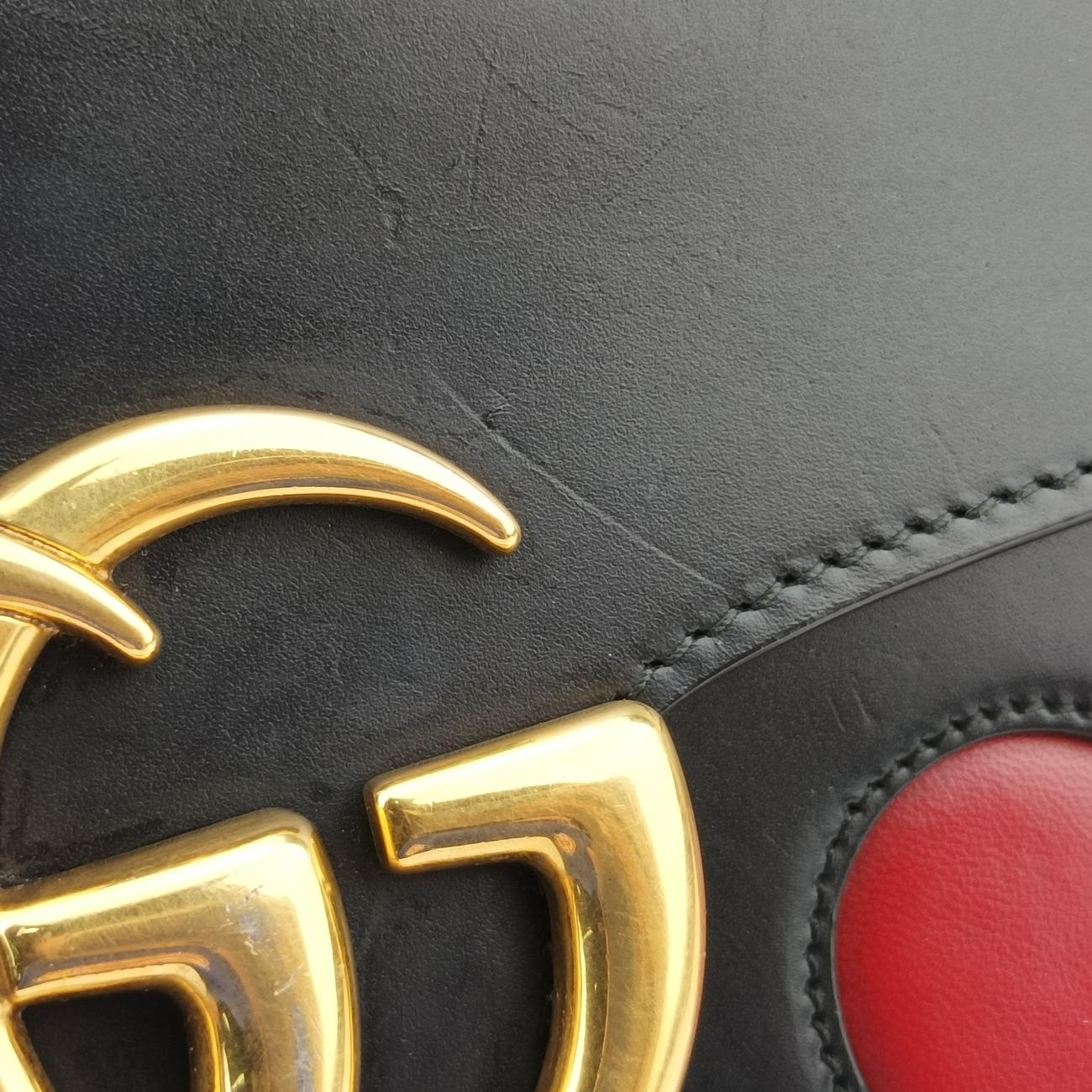 Vintage Gucci GG Marmont Black Leather 431777 shoulderbag | stylenewstar