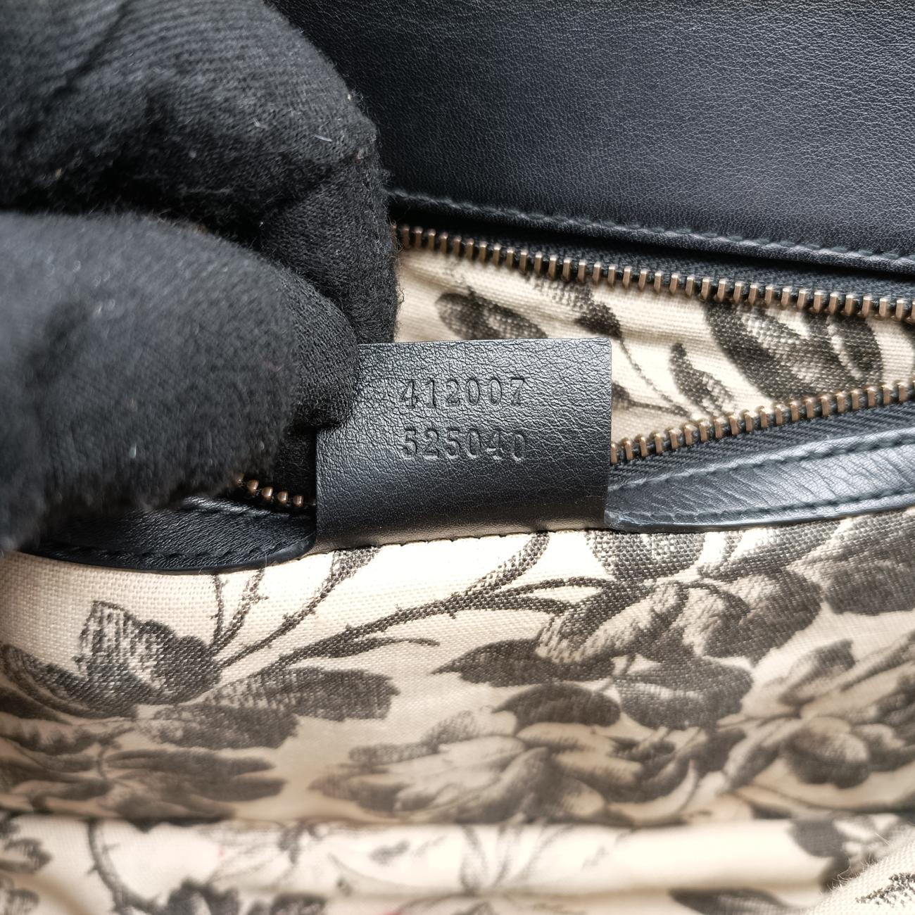 Vintage Gucci Animalier Black Leather 412007 shoulderbag | stylenewstar