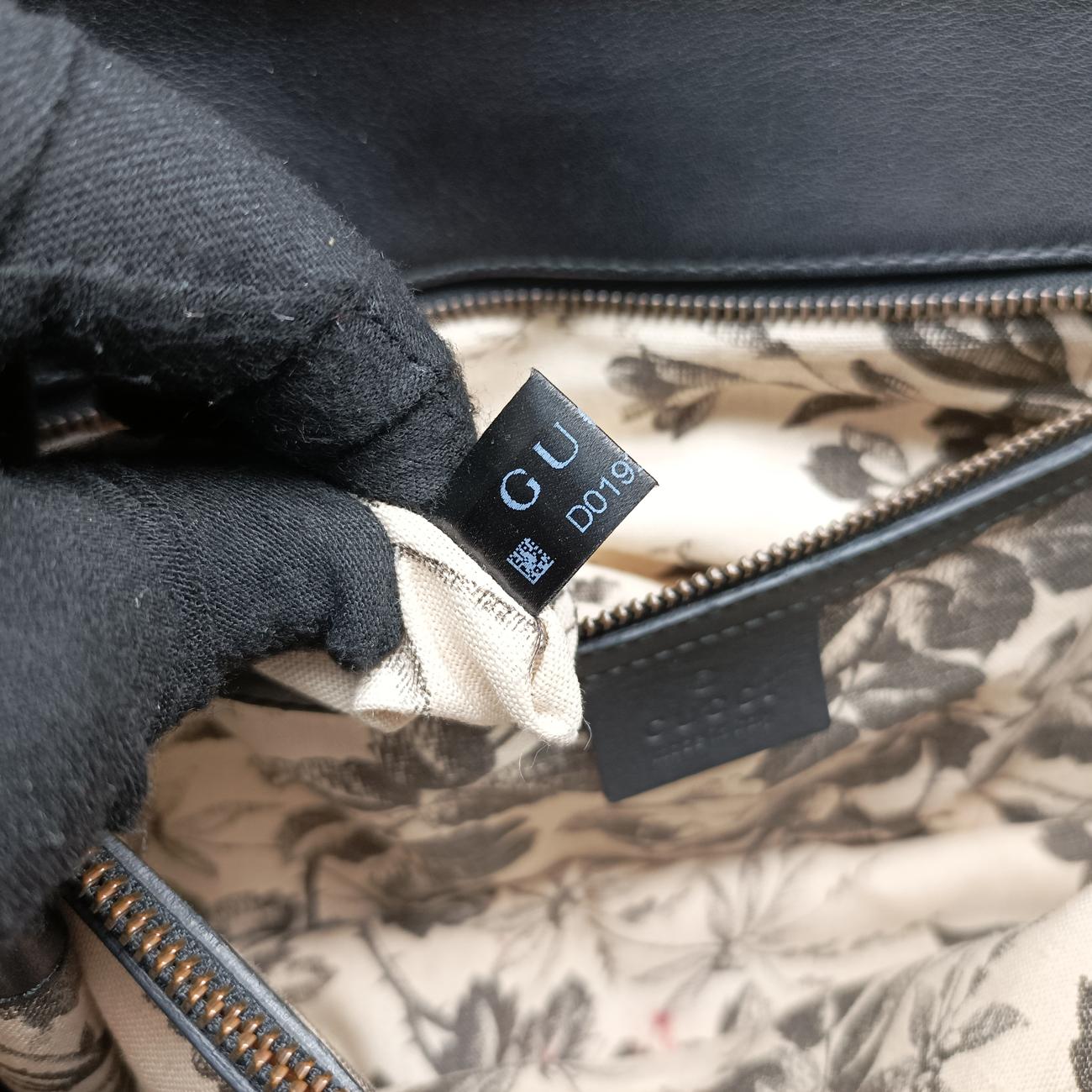 Vintage Gucci Animalier Black Leather 412007 shoulderbag | stylenewstar