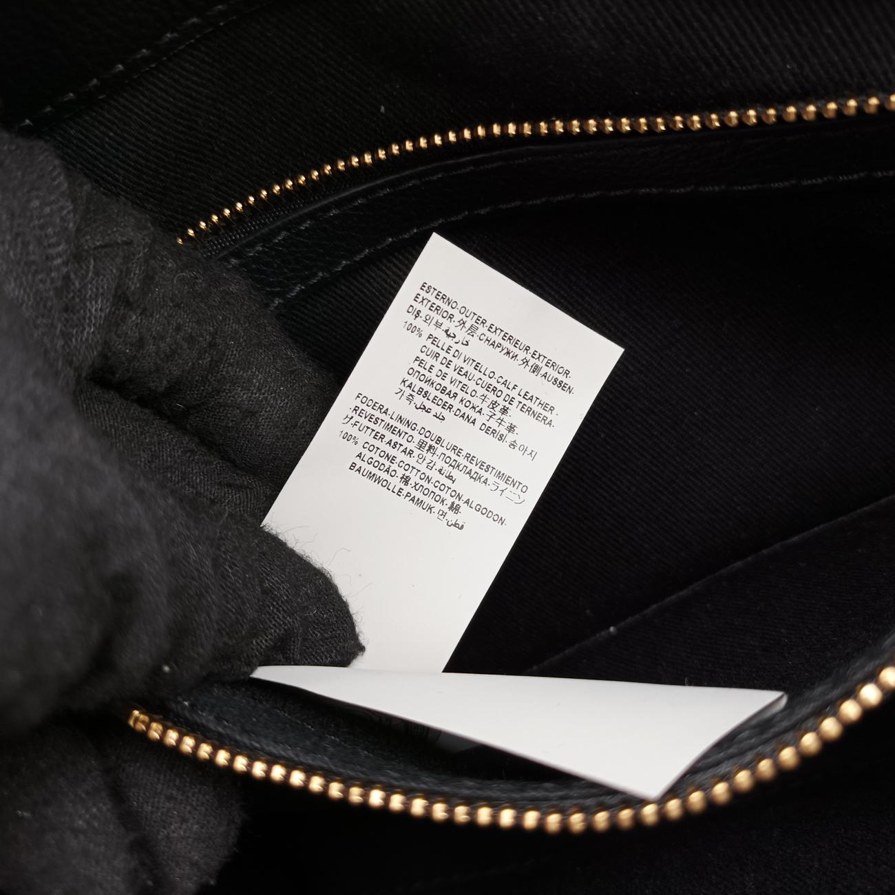 Pre-owned VERSACE medusa black leather  shoulderbag | stylenewstar