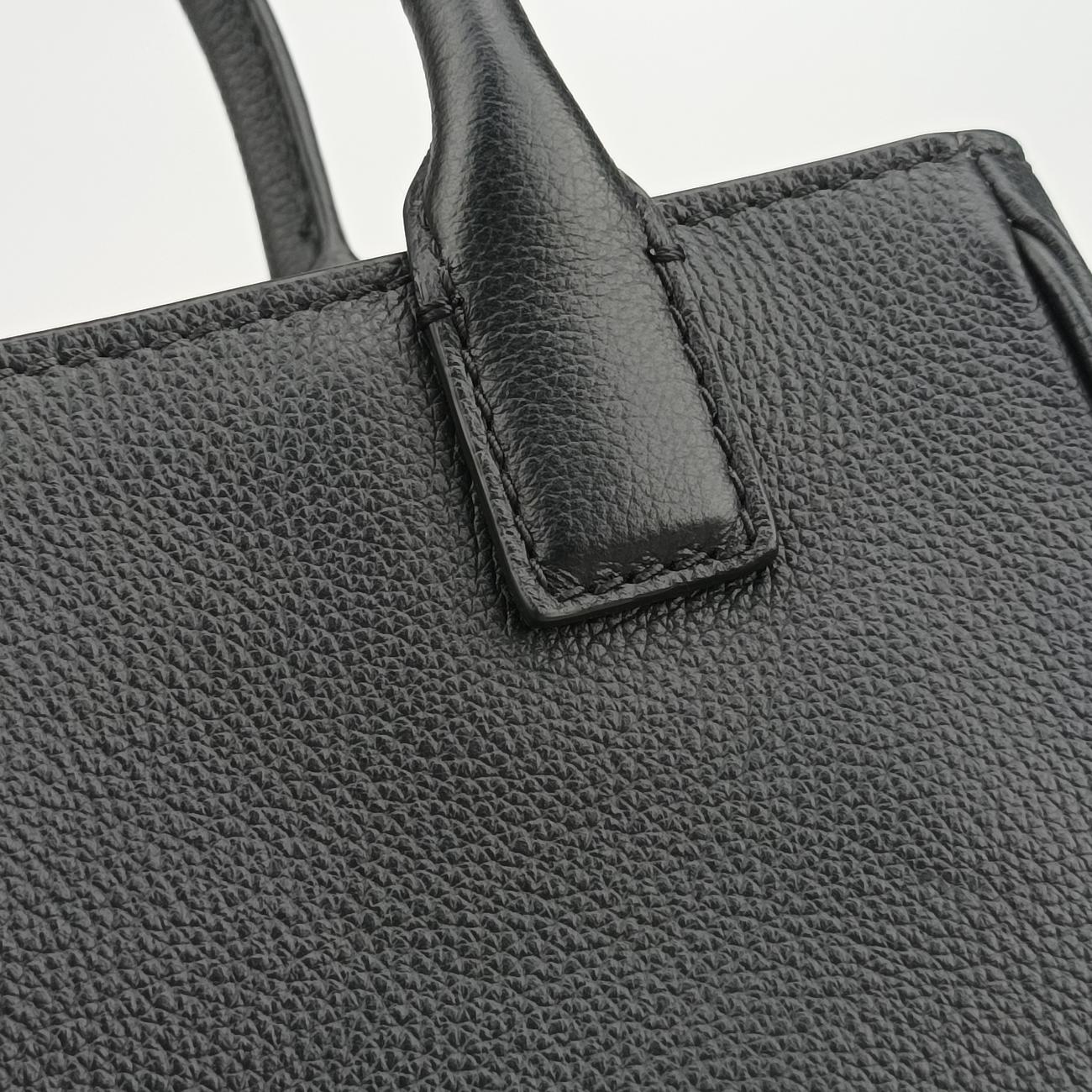 Pre-owned VERSACE medusa black leather  shoulderbag | stylenewstar