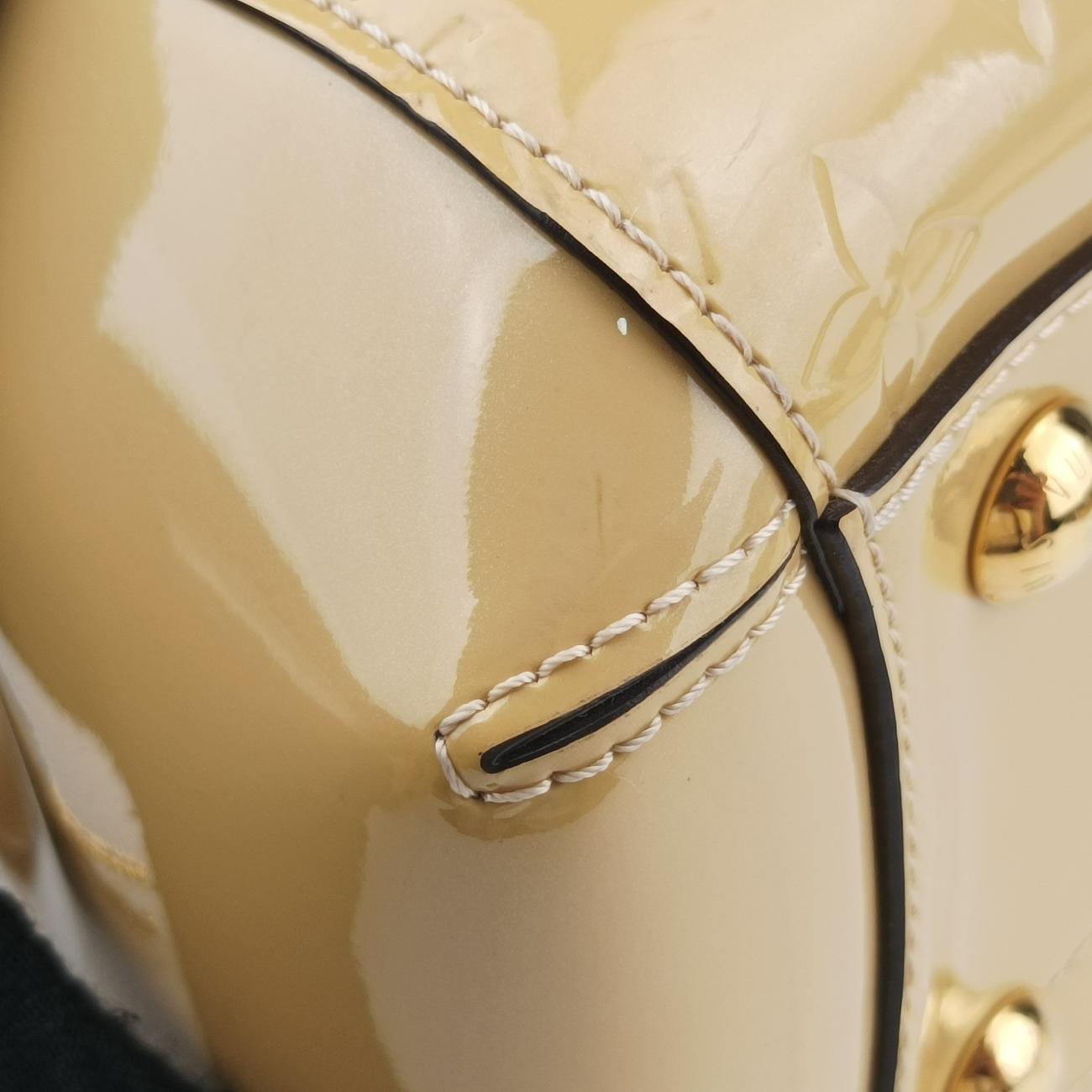 Pre-owned Louis Vuitton Montaigne MM Yellow Vernis M50169 shoulderbag | stylenewstar