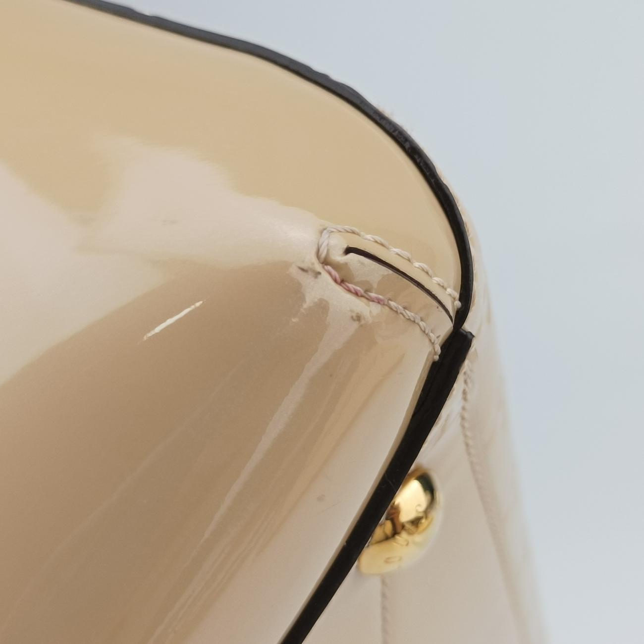 Pre-owned Louis Vuitton Montaigne MM Yellow Vernis M50169 shoulderbag | stylenewstar