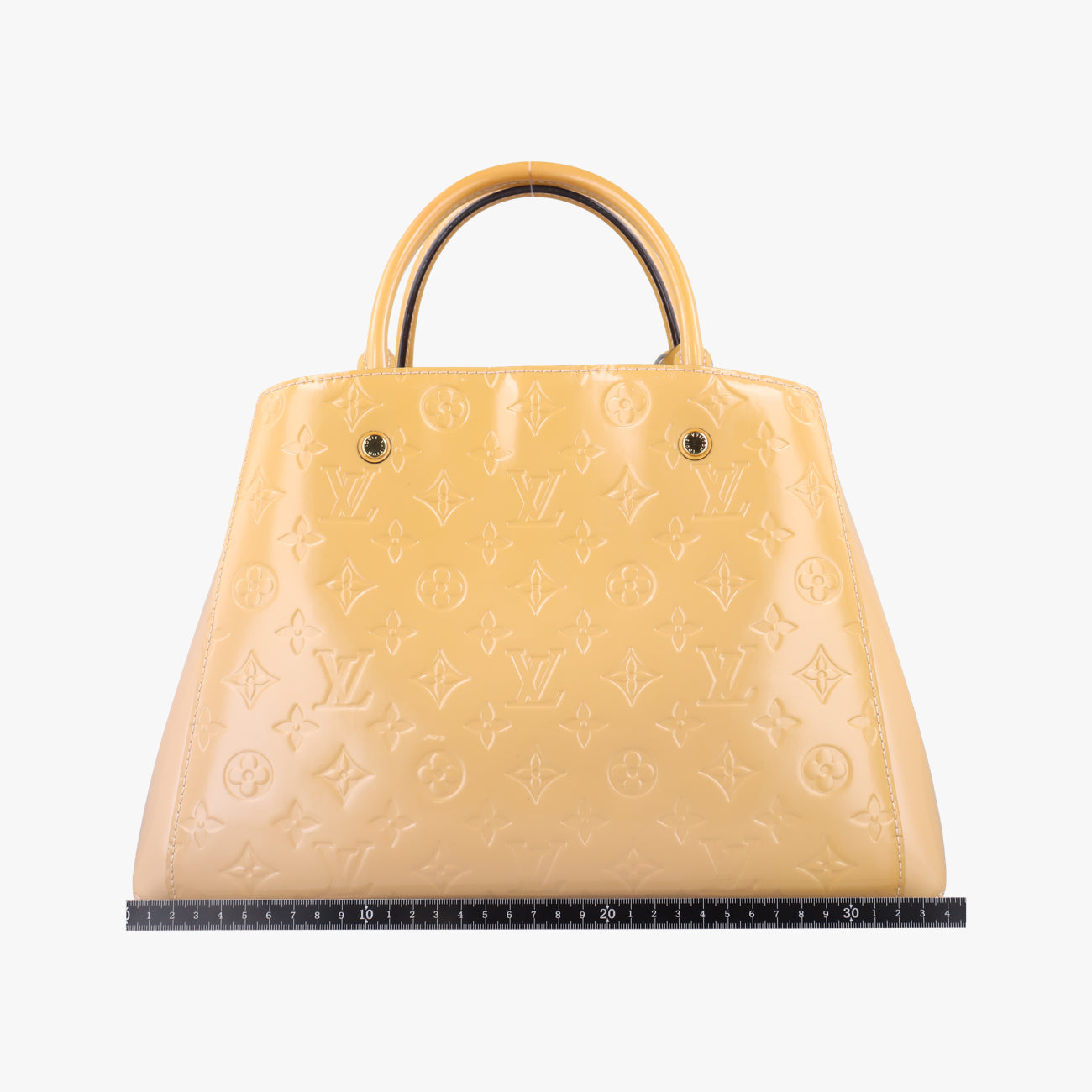 Pre-owned Louis Vuitton Montaigne MM Yellow Vernis M50169 shoulderbag | stylenewstar