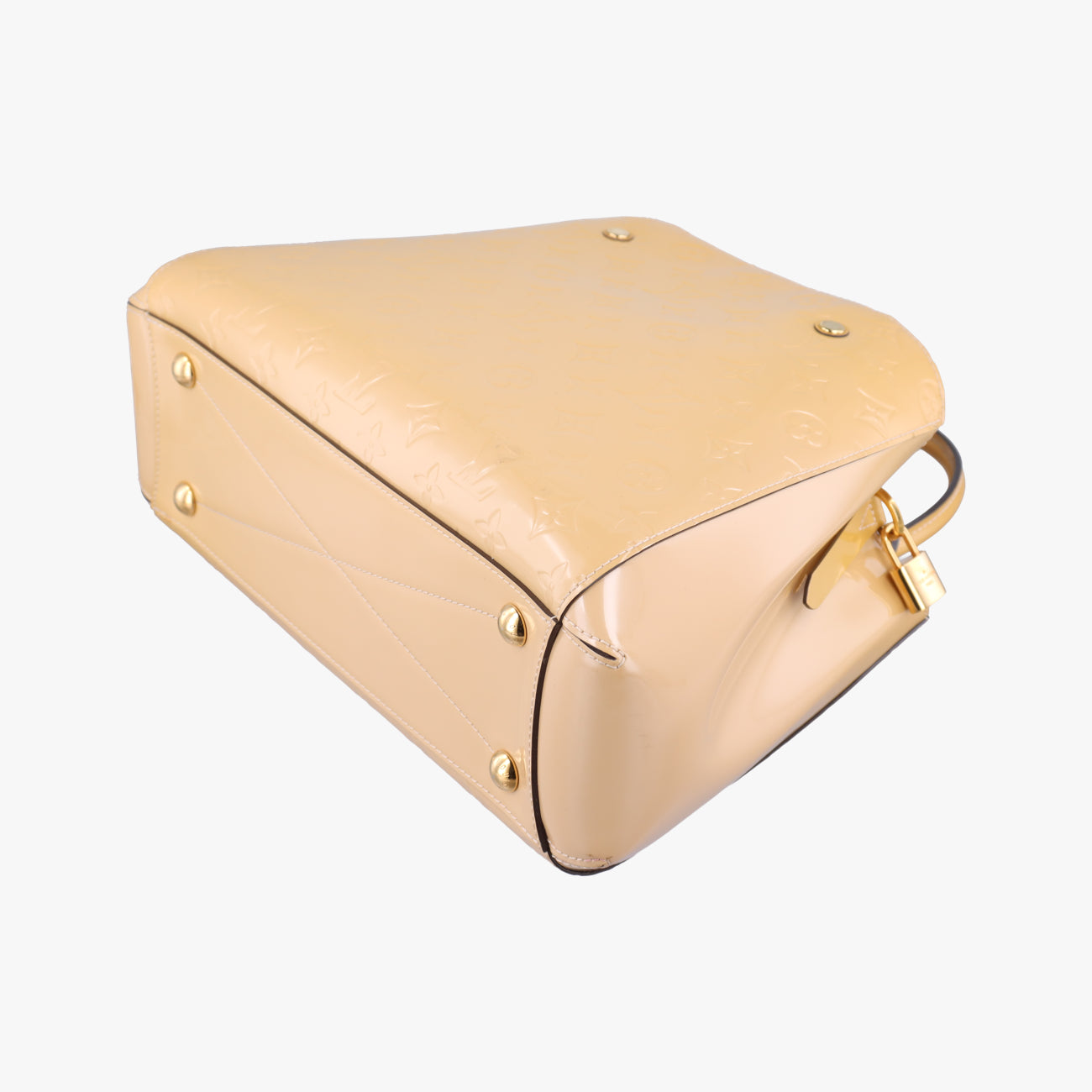 Pre-owned Louis Vuitton Montaigne MM Yellow Vernis M50169 shoulderbag | stylenewstar