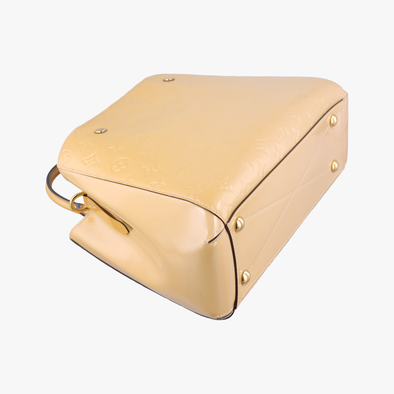 Pre-owned Louis Vuitton Montaigne MM Yellow Vernis M50169 shoulderbag | stylenewstar