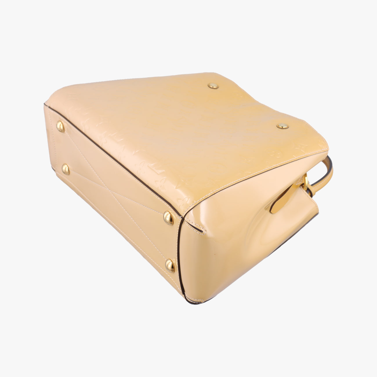 Pre-owned Louis Vuitton Montaigne MM Yellow Vernis M50169 shoulderbag | stylenewstar