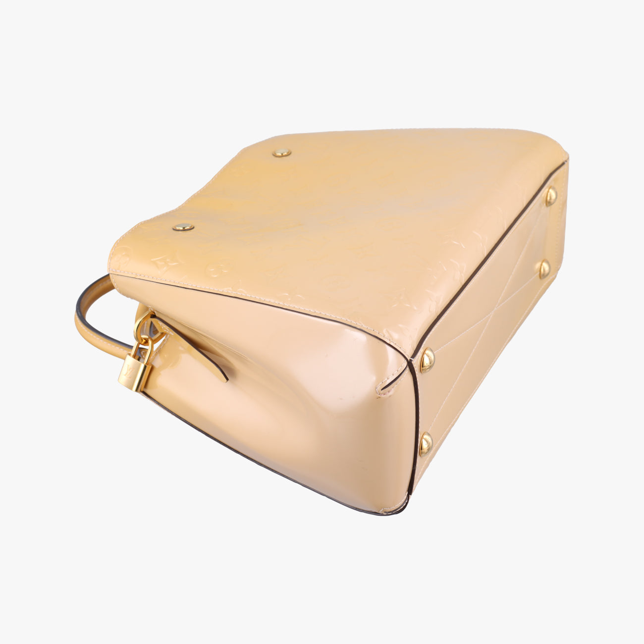 Pre-owned Louis Vuitton Montaigne MM Yellow Vernis M50169 shoulderbag | stylenewstar