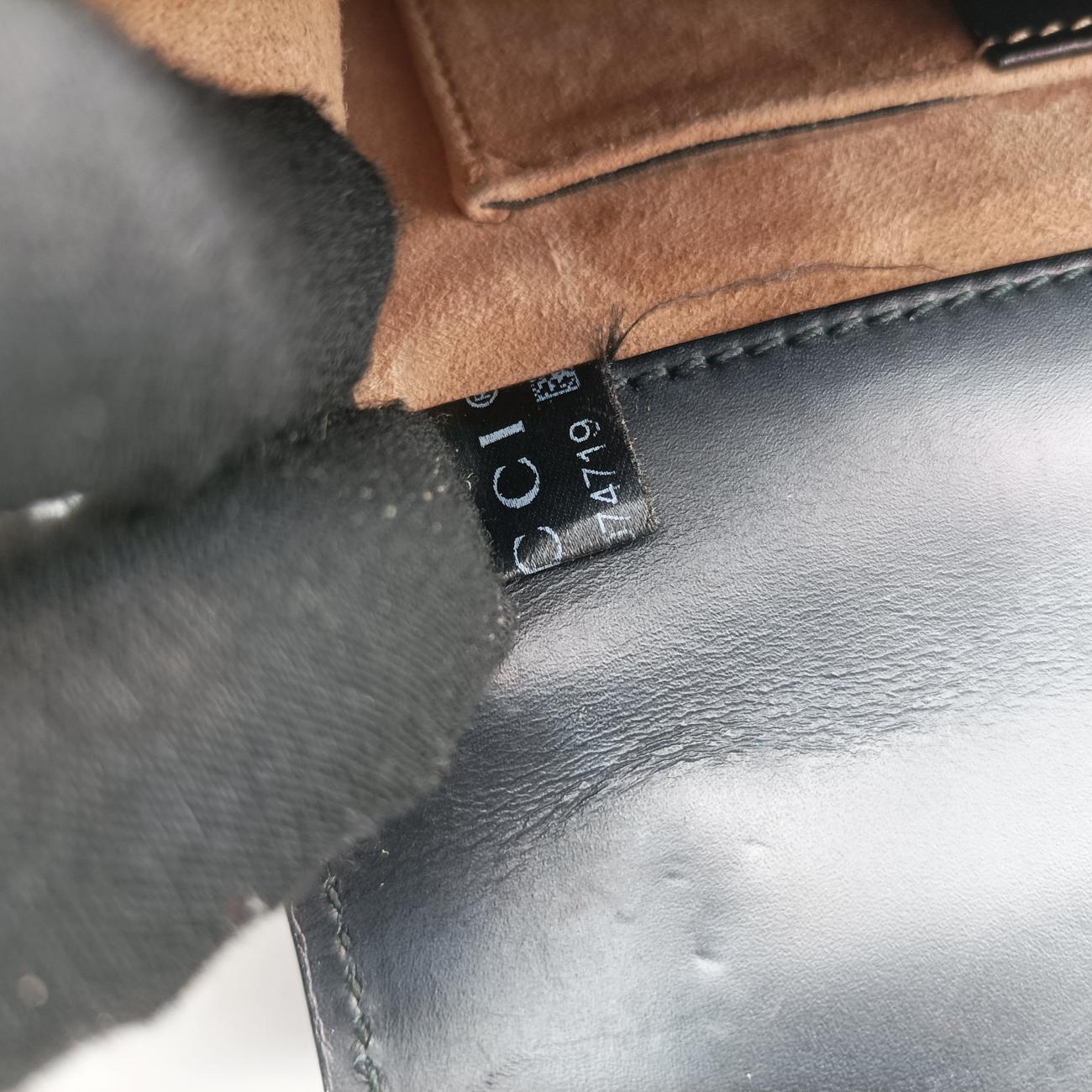 Vintage Gucci Sylvie Black×red×Green Leather 431666 shoulderbag | stylenewstar