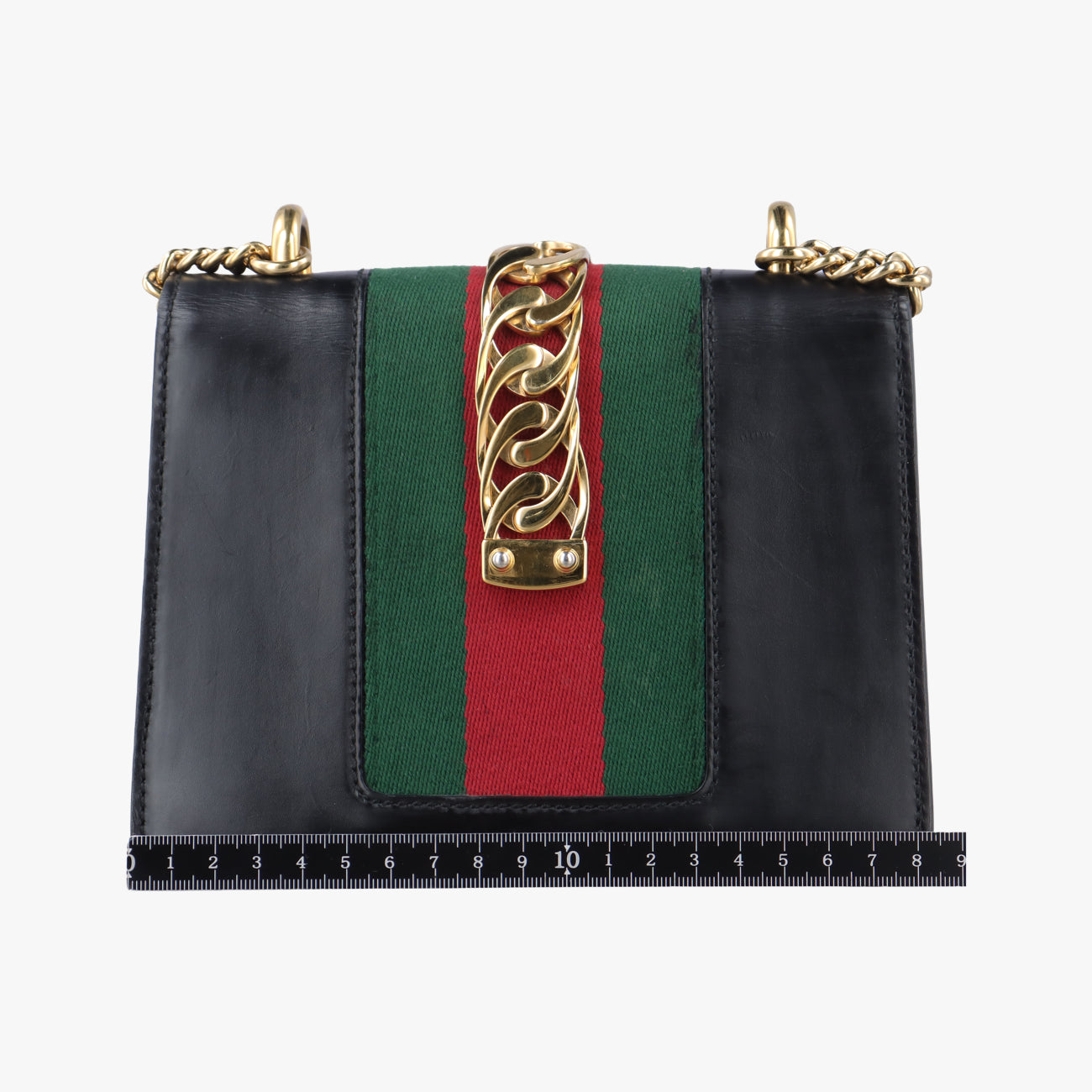 Vintage Gucci Sylvie Black×red×Green Leather 431666 shoulderbag | stylenewstar
