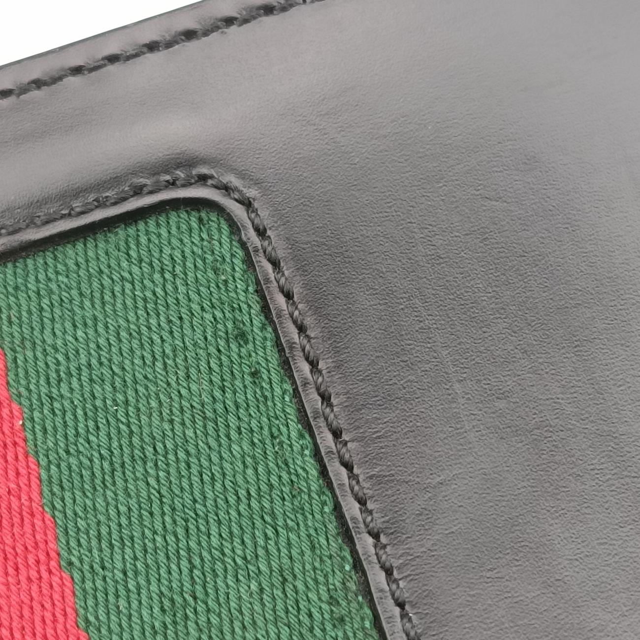 Vintage Gucci Sylvie Black×red×Green Leather 431666 shoulderbag | stylenewstar