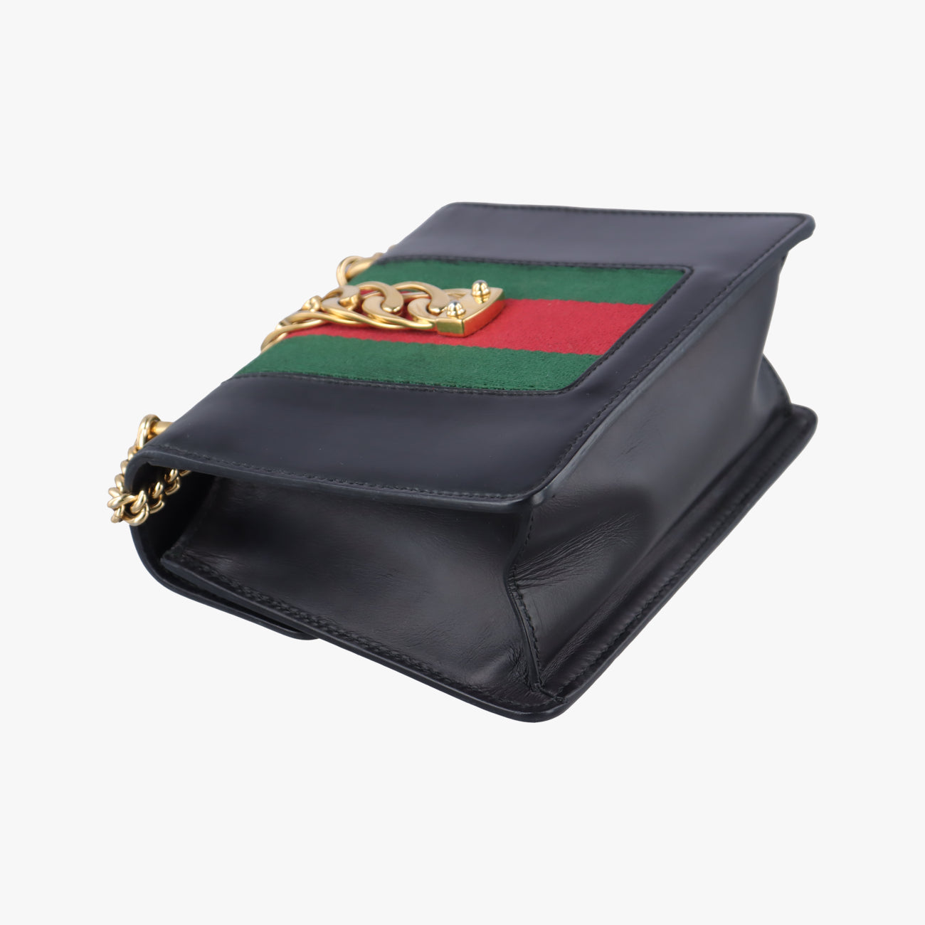 Vintage Gucci Sylvie Black×red×Green Leather 431666 shoulderbag | stylenewstar