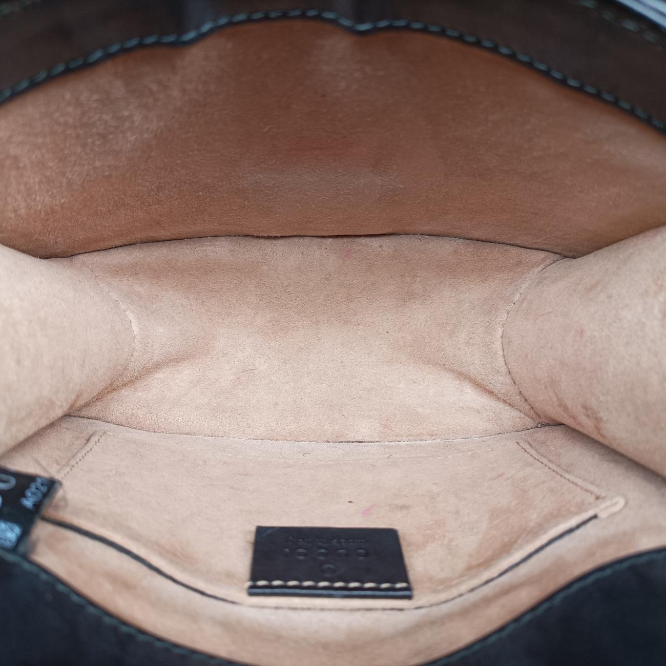 Vintage Gucci Sylvie Black×red×Green Leather 431666 shoulderbag | stylenewstar