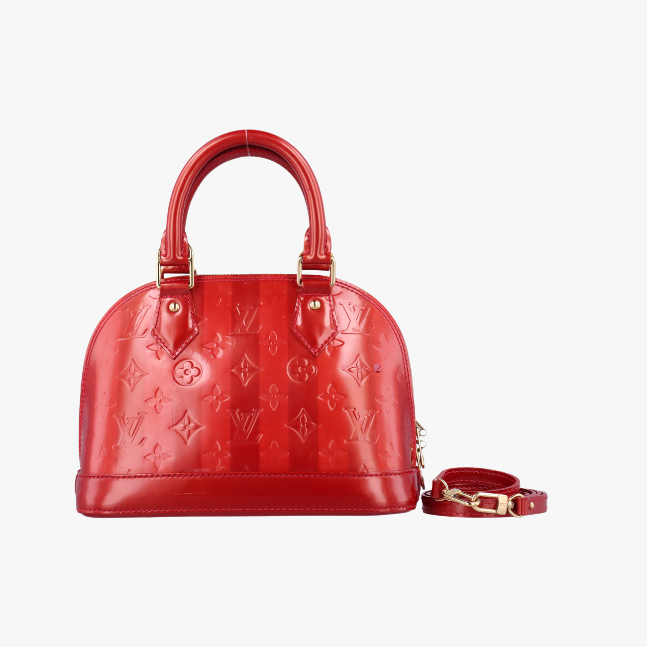 Vintage Louis Vuitton Alma BB CERISE Vernis M91593 shoulderbag | stylenewstar