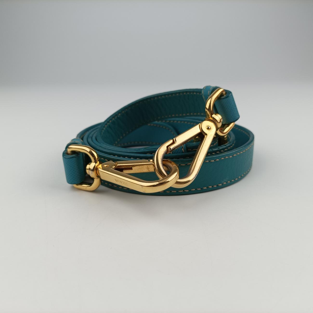 Pre-owned Prada buckle messenger Blue Nylon  shoulderbag | stylenewstar