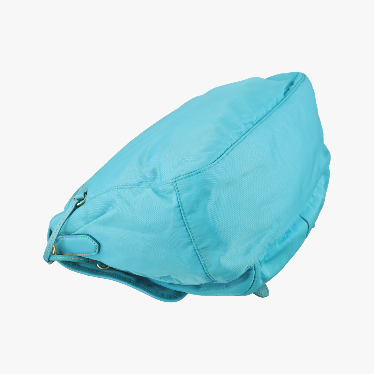 Pre-owned Prada buckle messenger Blue Nylon  shoulderbag | stylenewstar