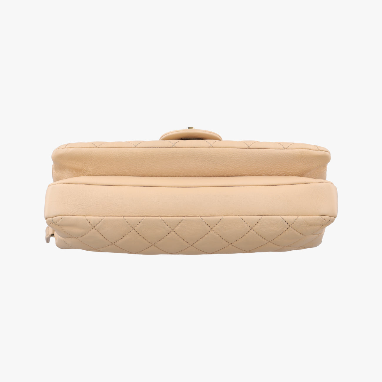 Pre-owned Chanel CC Logo Matelasse Urban Day Flap Beige Leather A67488 shoulderbag | stylenewstar