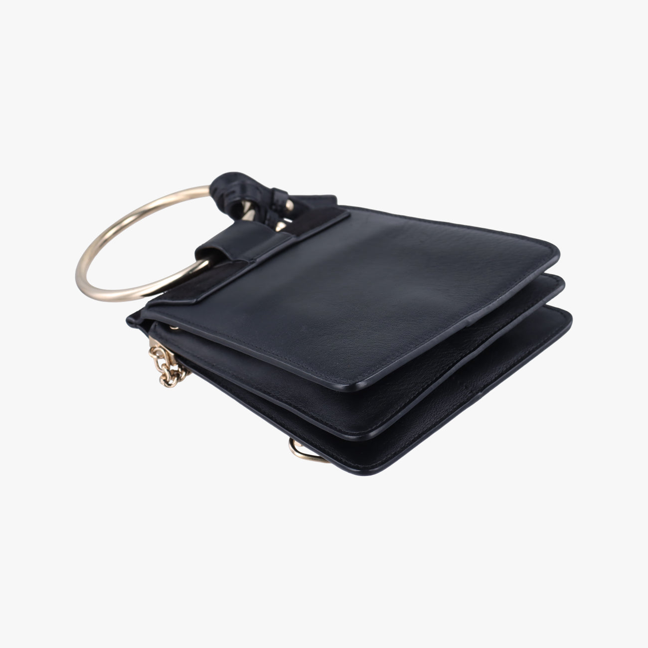 Pre-owned Chloe FAYE Black Leather × suede  shoulderbag | stylenewstar