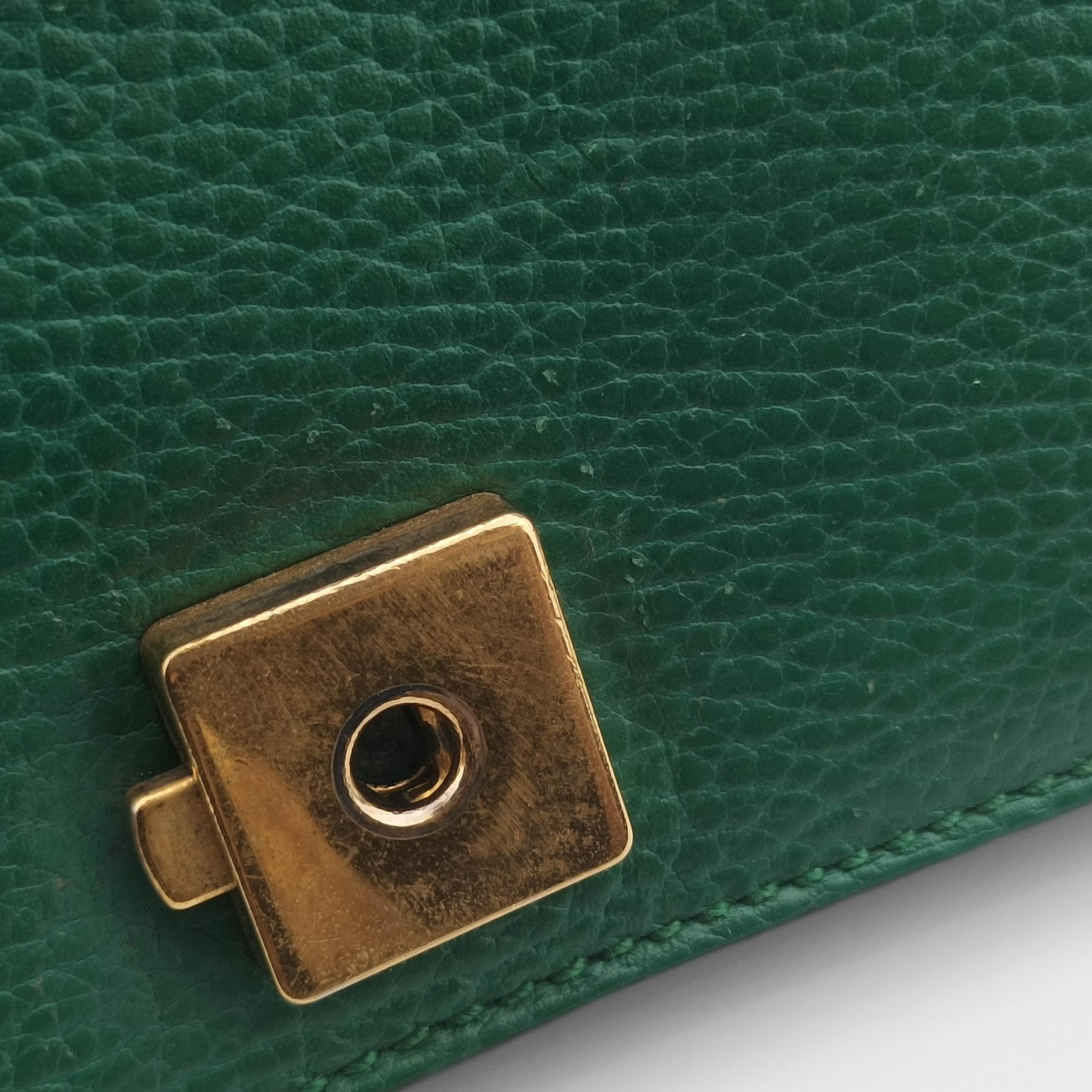 Pre-owned Gucci Dionysus Green Leather 400249 shoulderbag | stylenewstar