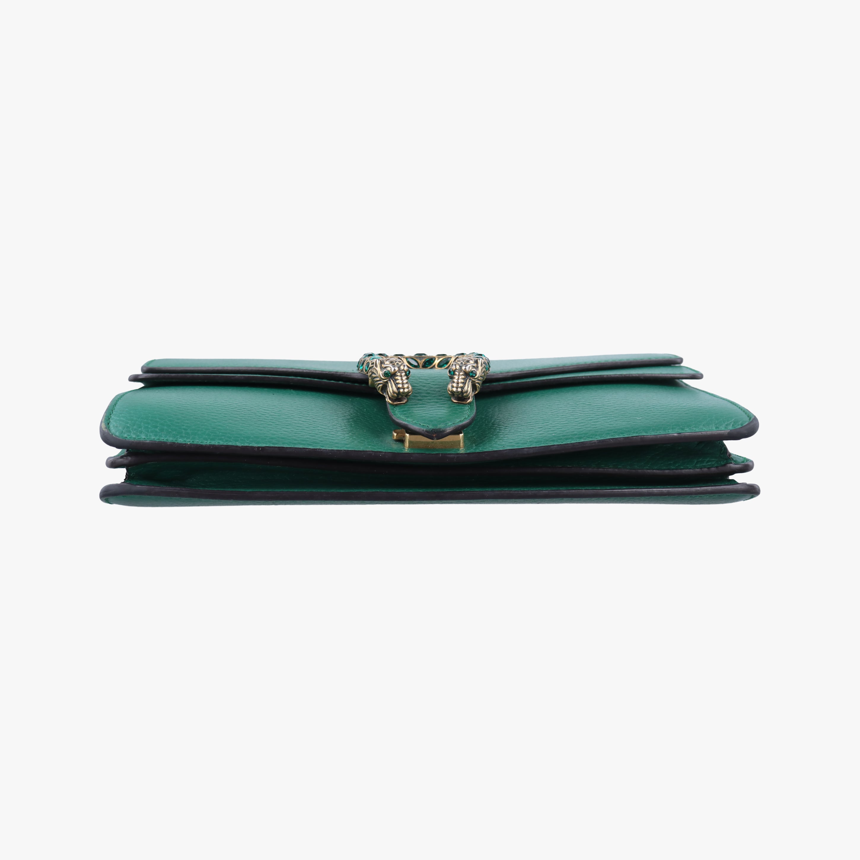 Pre-owned Gucci Dionysus Green Leather 400249 shoulderbag | stylenewstar
