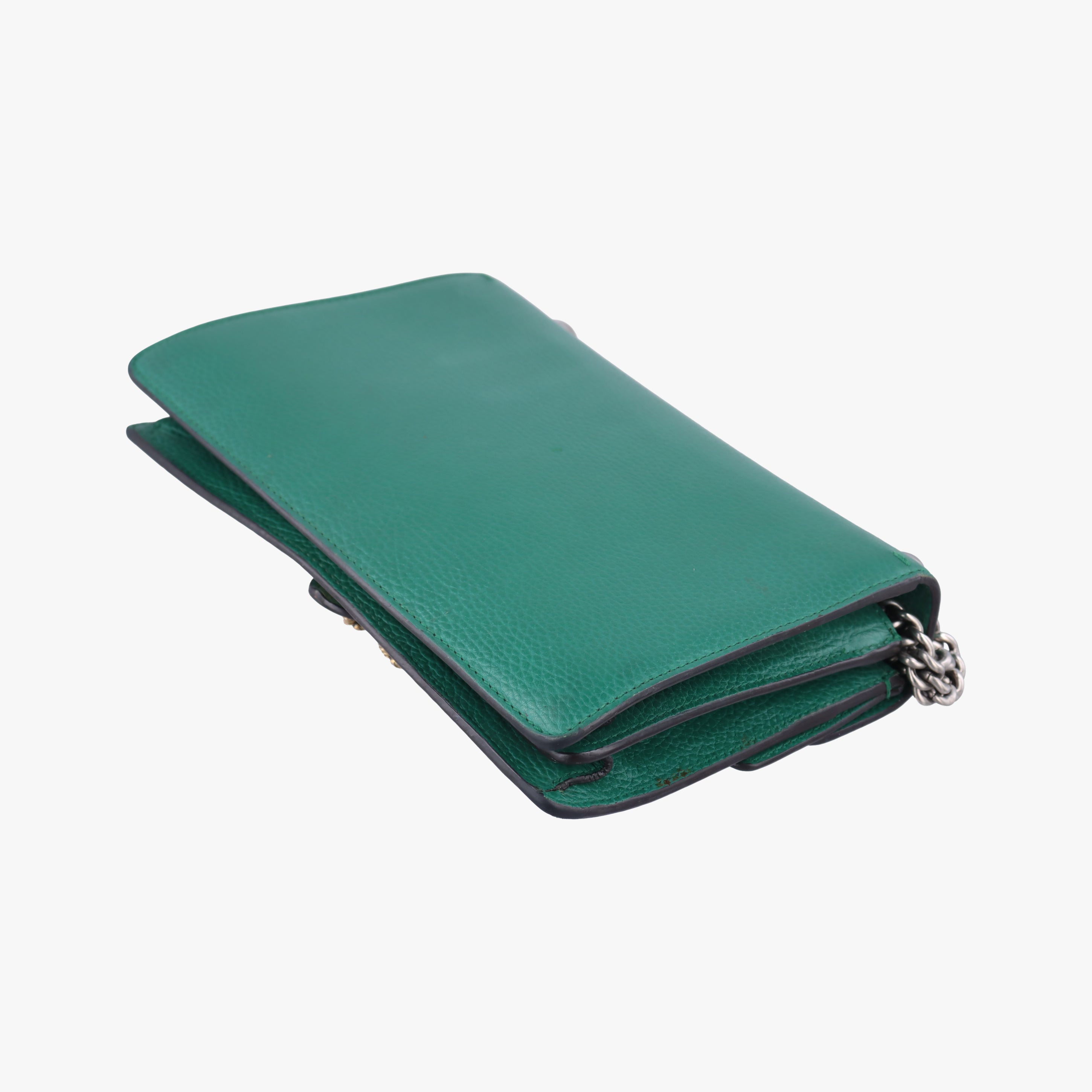 Pre-owned Gucci Dionysus Green Leather 400249 shoulderbag | stylenewstar