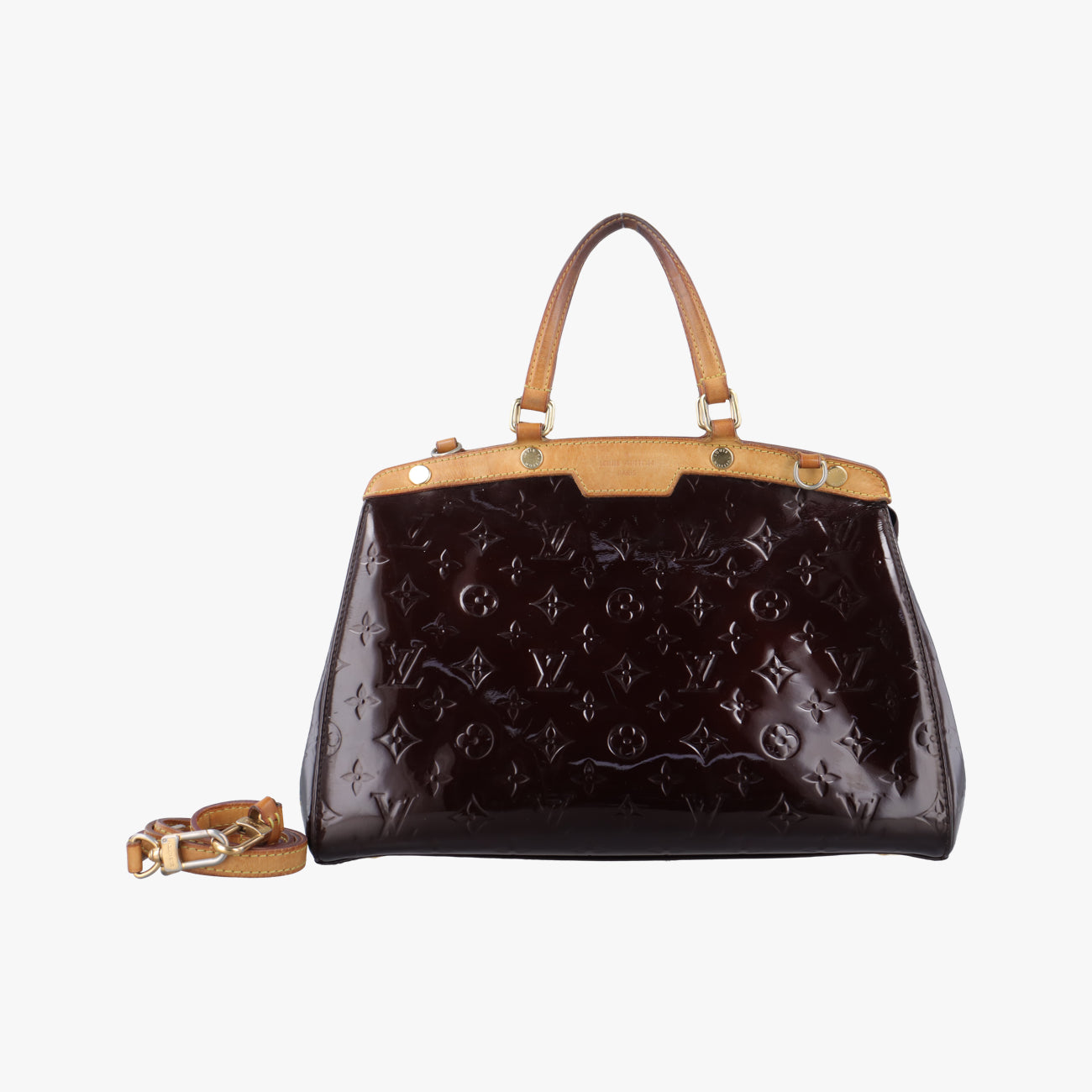 Pre-owned Louis Vuitton Bréa MM AMARANTE Vernis M91619 shoulderbag | stylenewstar