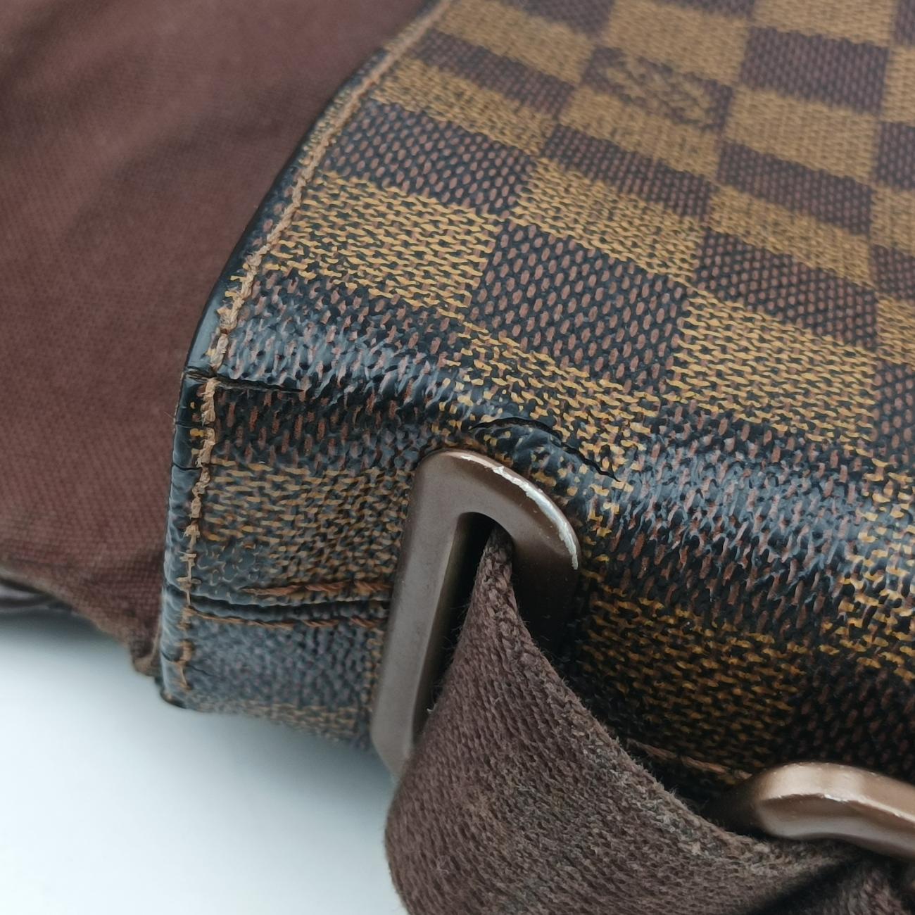 Pre-owned Louis Vuitton BROOKLYN MM EBENE Damier Canvas N51211 shoulderbag | stylenewstar