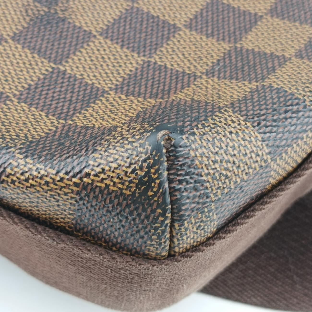 Pre-owned Louis Vuitton BROOKLYN MM EBENE Damier Canvas N51211 shoulderbag | stylenewstar