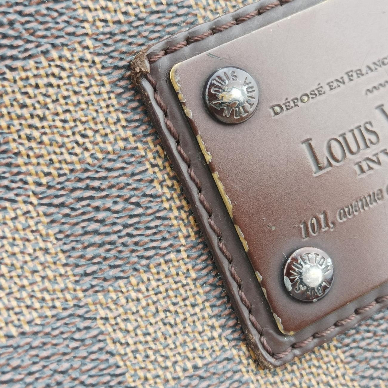 Pre-owned Louis Vuitton BROOKLYN MM EBENE Damier Canvas N51211 shoulderbag | stylenewstar