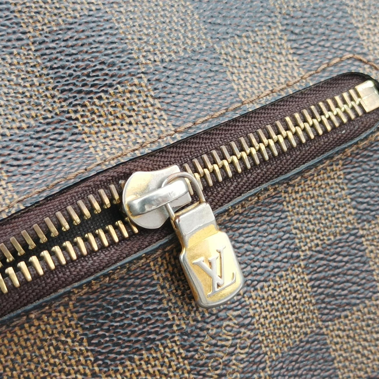 Pre-owned Louis Vuitton BROOKLYN MM EBENE Damier Canvas N51211 shoulderbag | stylenewstar