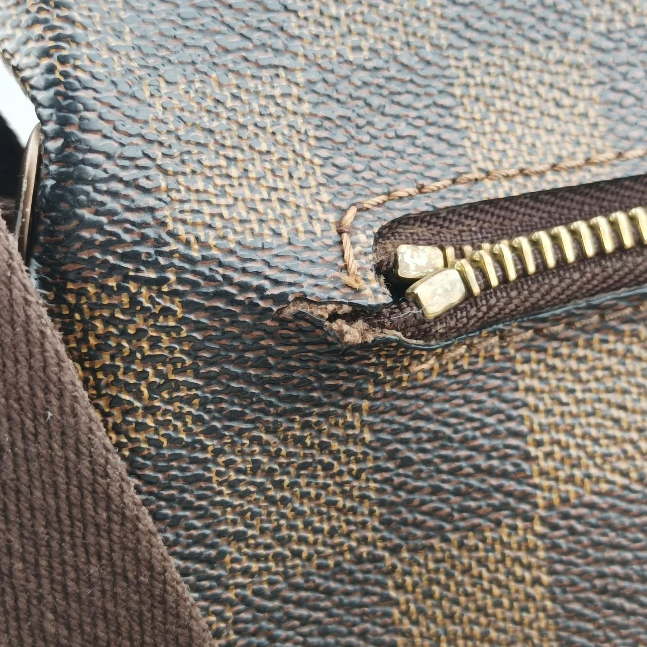 Pre-owned Louis Vuitton BROOKLYN MM EBENE Damier Canvas N51211 shoulderbag | stylenewstar