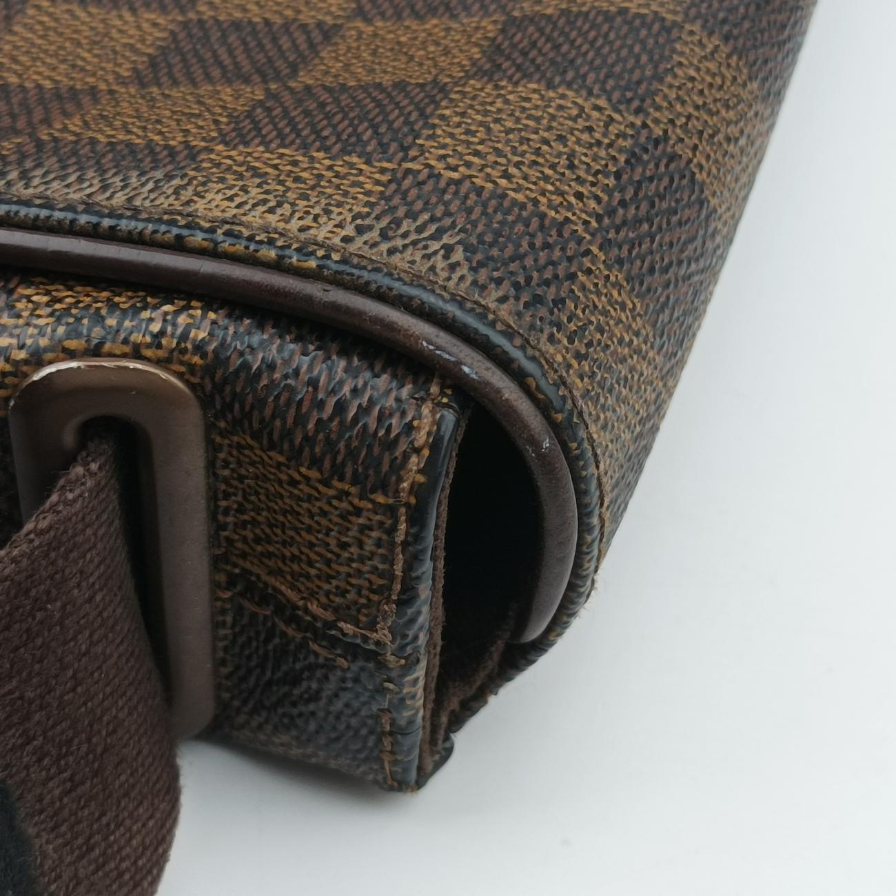 Pre-owned Louis Vuitton BROOKLYN MM EBENE Damier Canvas N51211 shoulderbag | stylenewstar