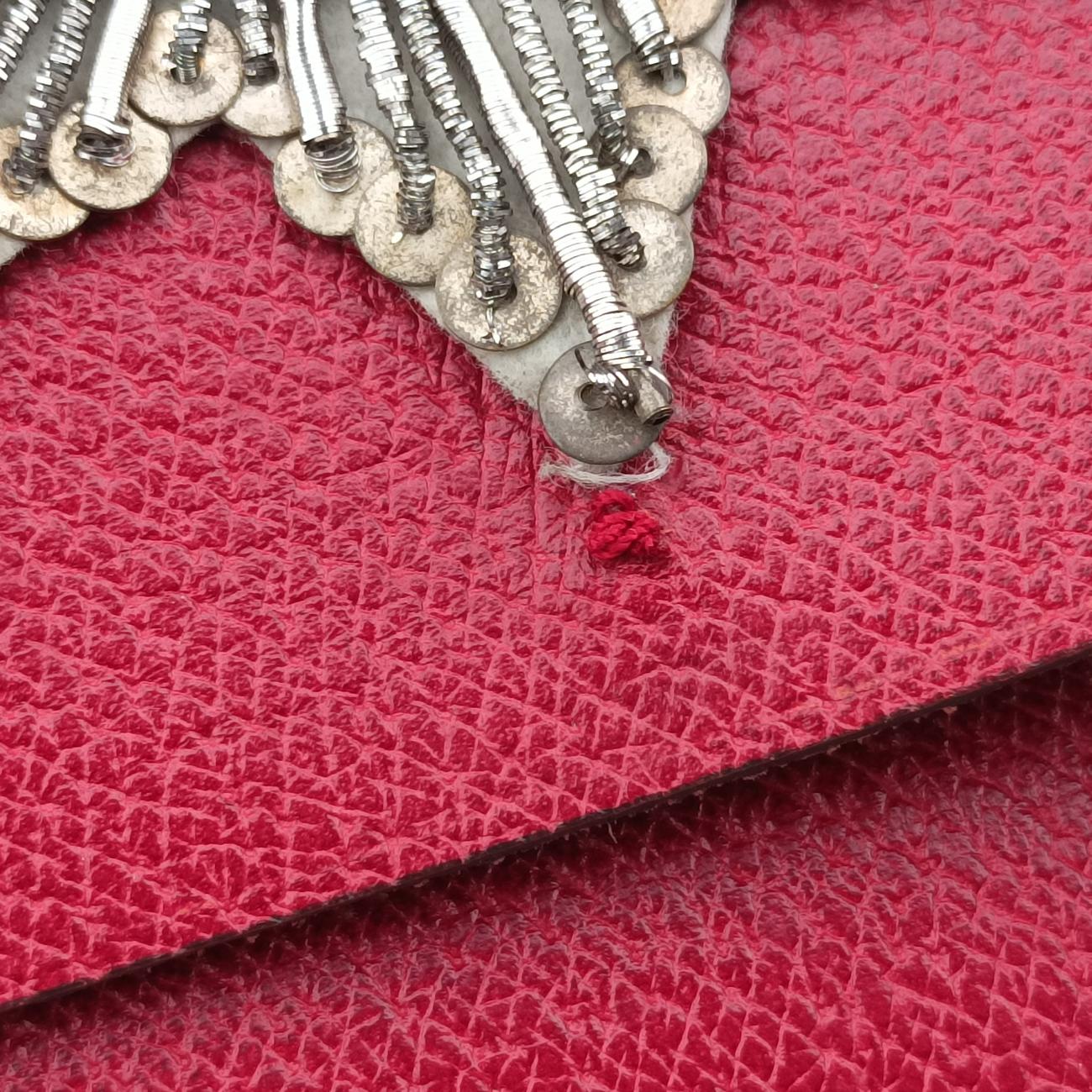 Pre-owned Gucci Bamboo Red Leather 484676 shoulderbag | stylenewstar