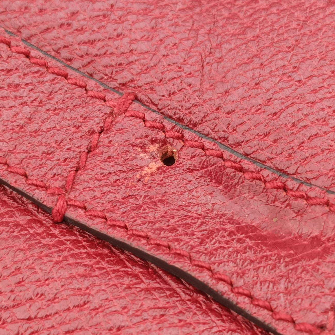 Pre-owned Gucci Bamboo Red Leather 484676 shoulderbag | stylenewstar