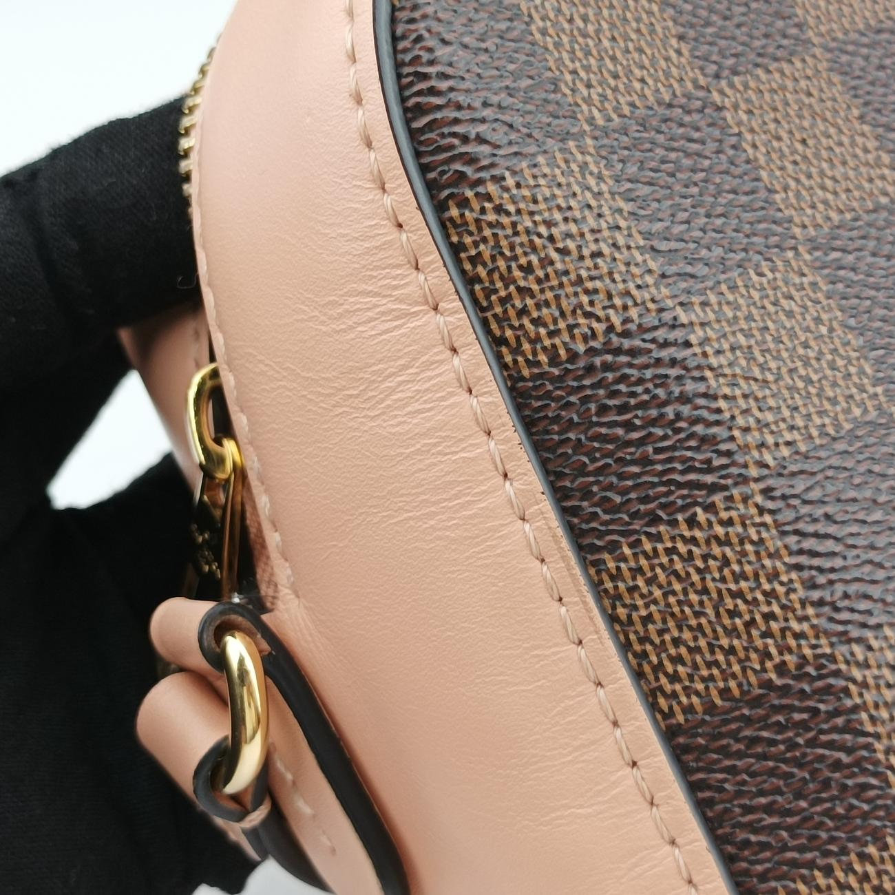 Vintage Louis Vuitton SANTA MONICA EBENE×VENUS Damier Canvas×calf leather N40179 shoulderbag | stylenewstar