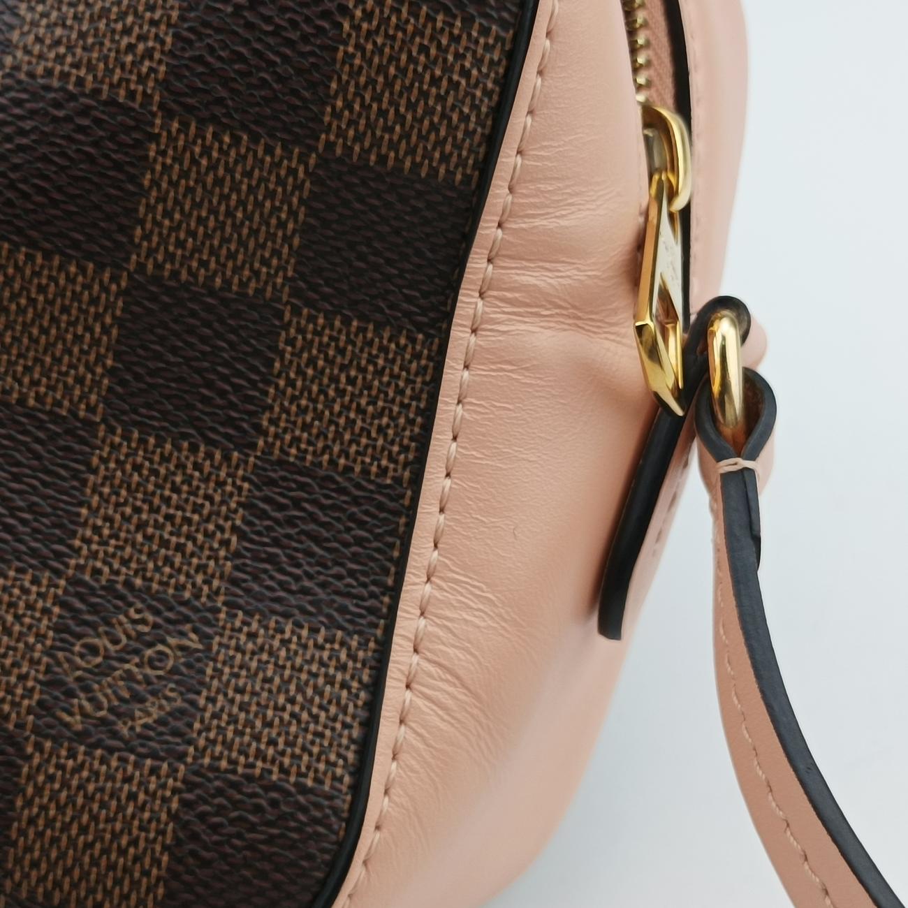 Vintage Louis Vuitton SANTA MONICA EBENE×VENUS Damier Canvas×calf leather N40179 shoulderbag | stylenewstar