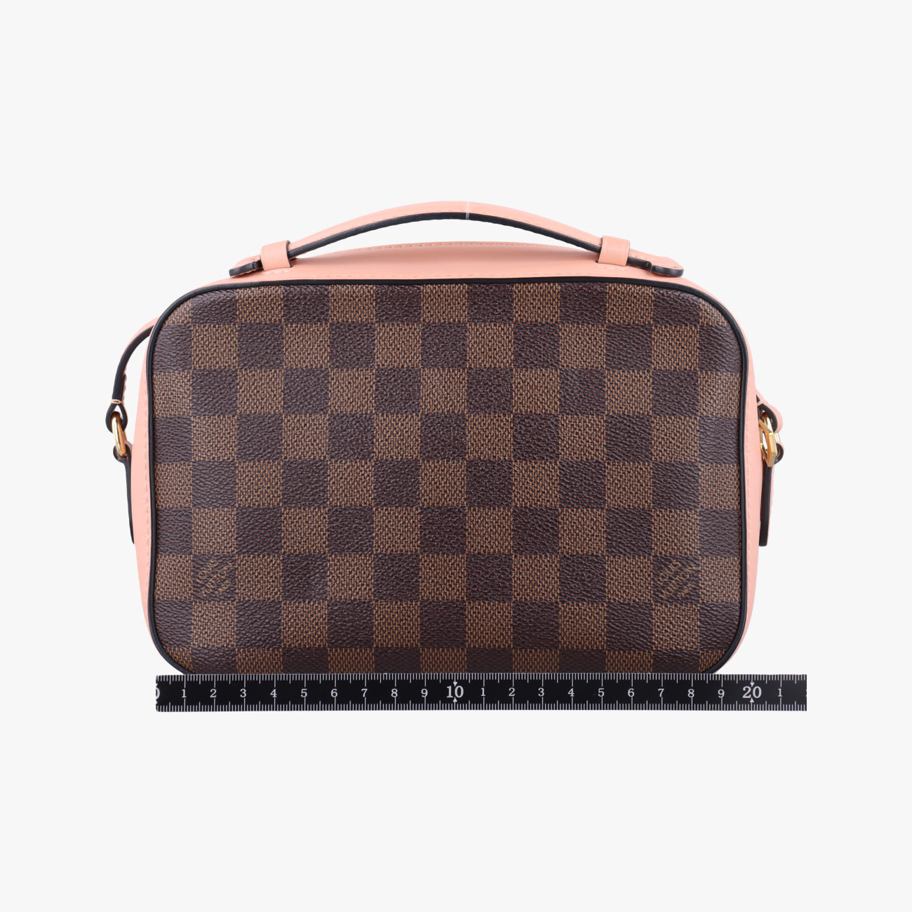 Vintage Louis Vuitton SANTA MONICA EBENE×VENUS Damier Canvas×calf leather N40179 shoulderbag | stylenewstar