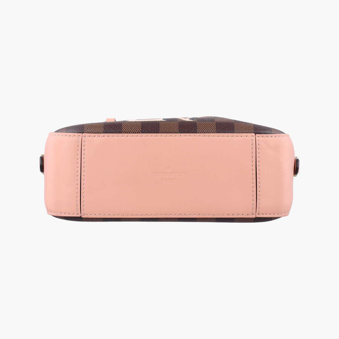 Vintage Louis Vuitton SANTA MONICA EBENE×VENUS Damier Canvas×calf leather N40179 shoulderbag | stylenewstar