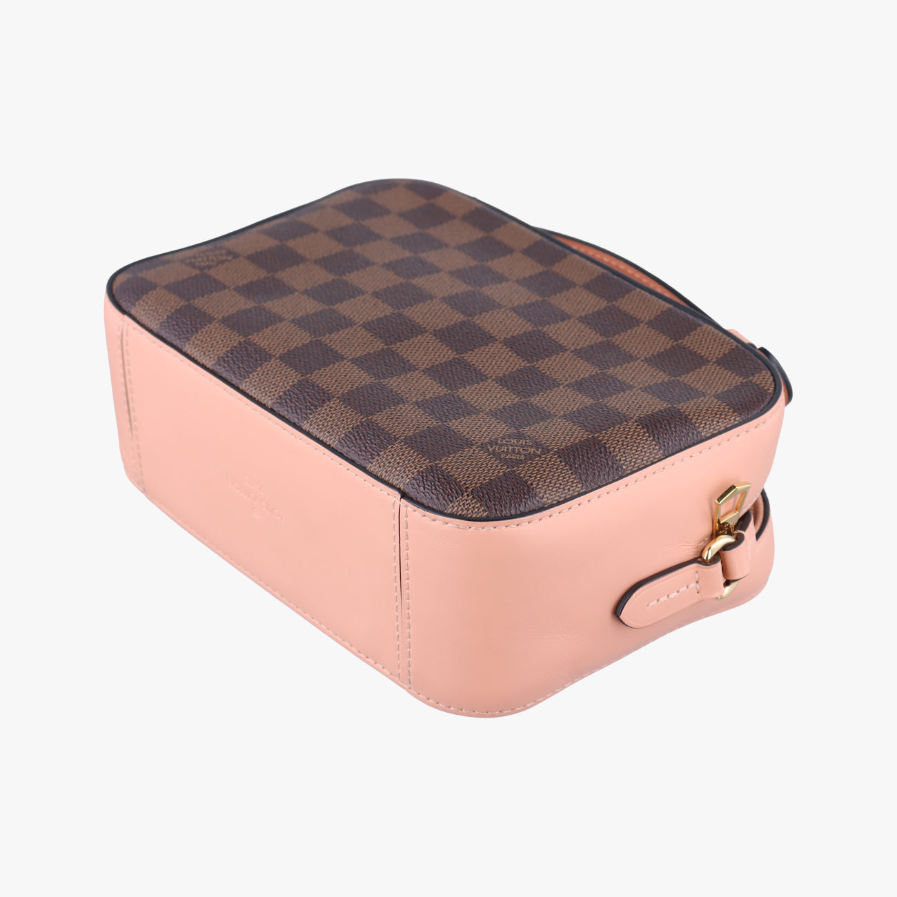 Vintage Louis Vuitton SANTA MONICA EBENE×VENUS Damier Canvas×calf leather N40179 shoulderbag | stylenewstar