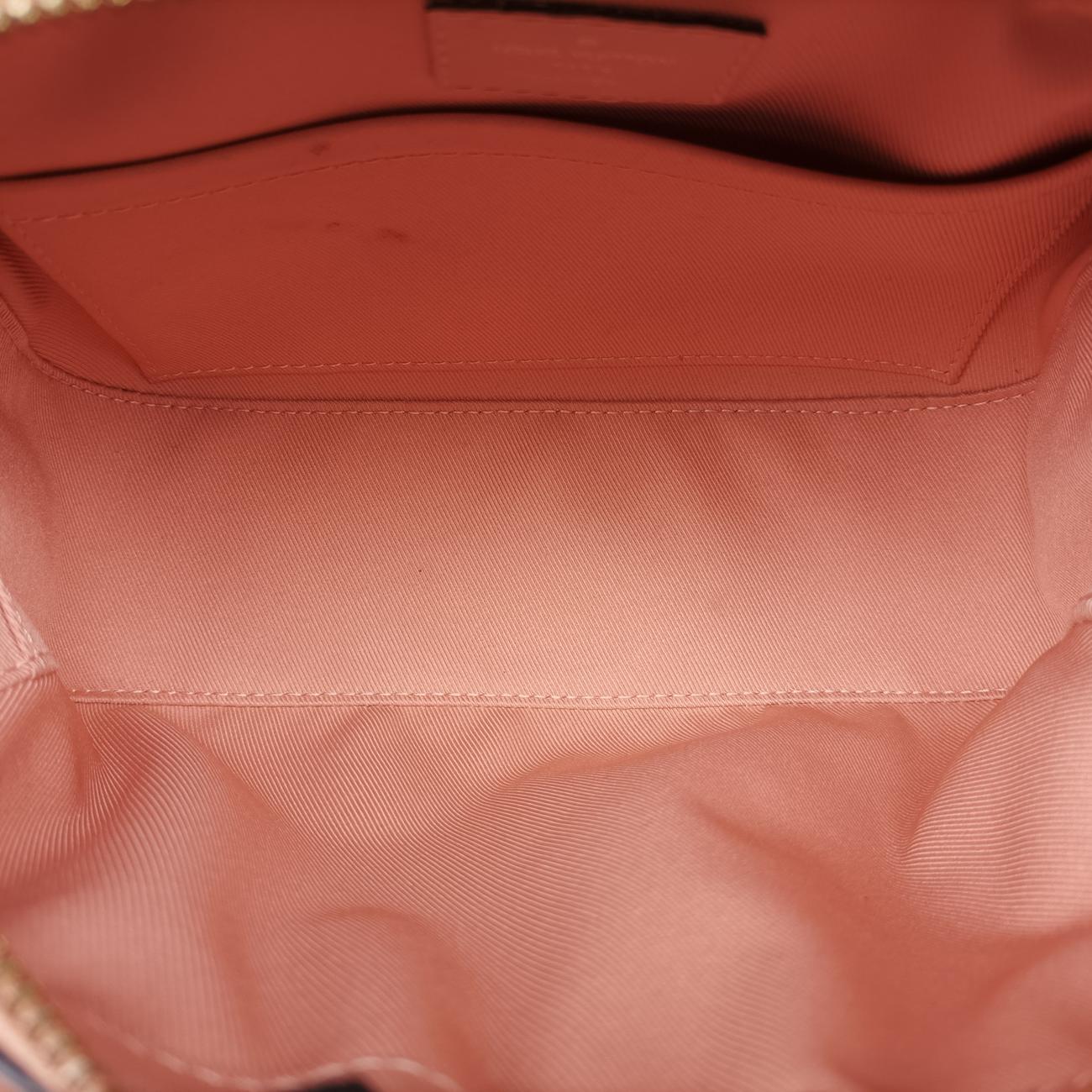 Vintage Louis Vuitton SANTA MONICA EBENE×VENUS Damier Canvas×calf leather N40179 shoulderbag | stylenewstar