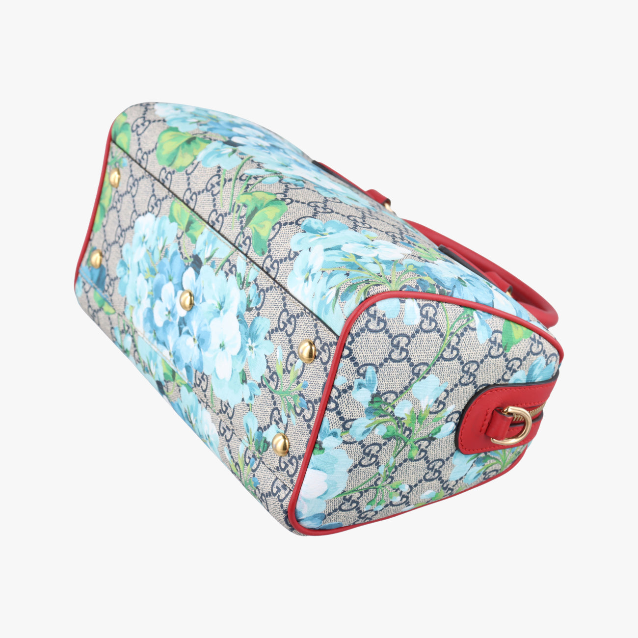 Vintage Gucci GG Blooms beige×blue×Multicolour PVC coated canvas 546314 shoulderbag | stylenewstar