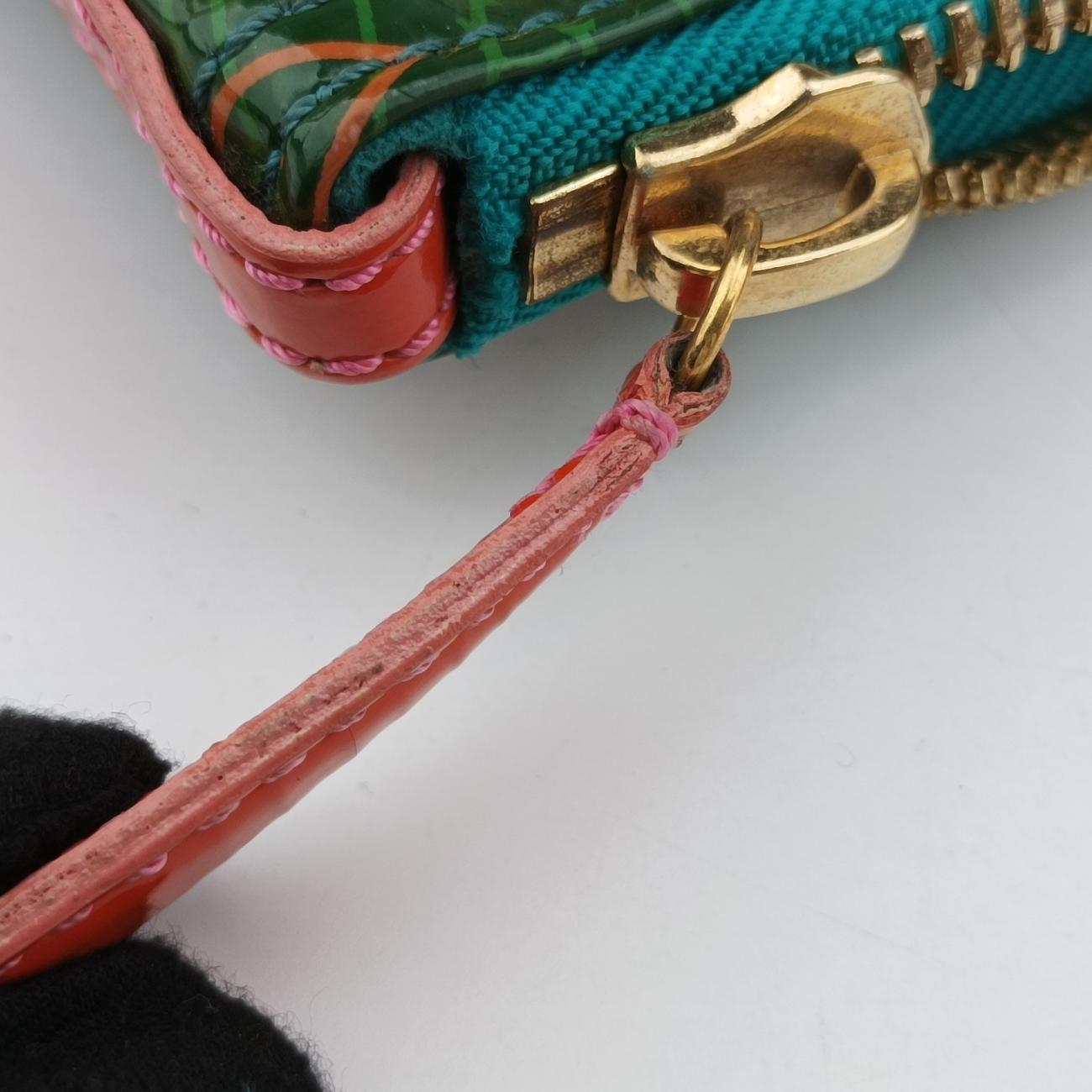 Pre-owned Louis Vuitton Monogram Bonbon Green×Orange Vernis M95748 handbag | stylenewstar