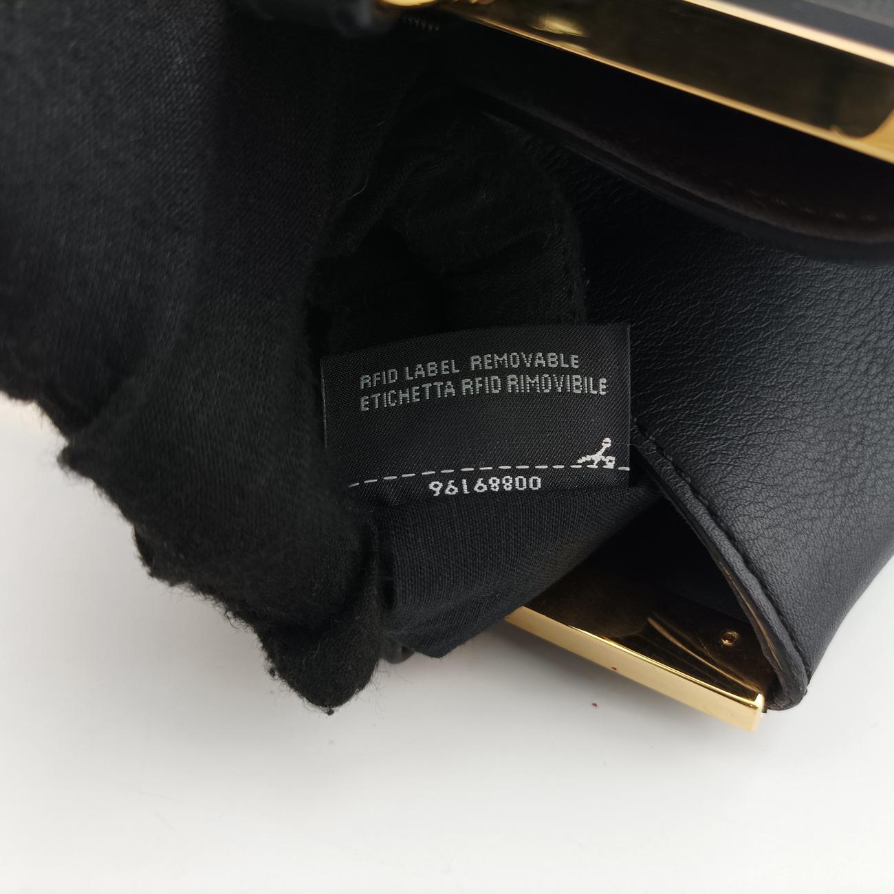 Secondhand Fendi Troisjours Black Leather 8BH272 handbag | stylenewstar