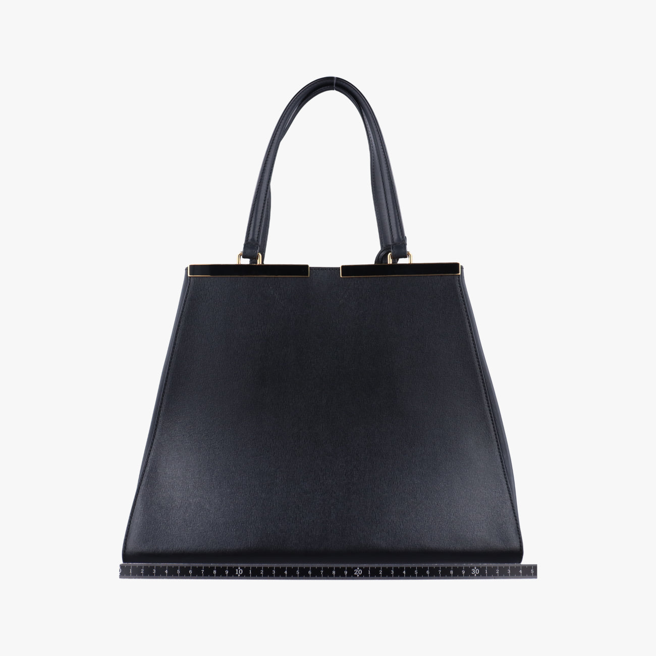 Secondhand Fendi Troisjours Black Leather 8BH272 handbag | stylenewstar