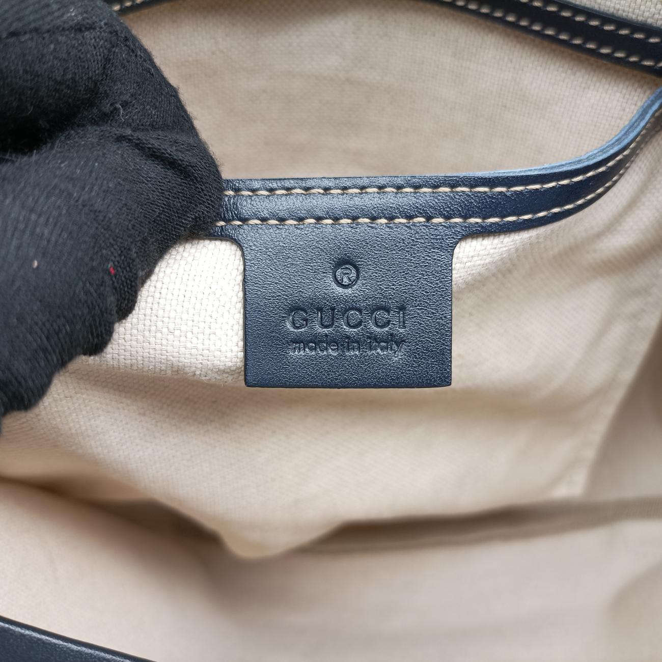 Pre-owned Gucci GG Plus Messenger Brown×black PVC coated canvas 201732 shoulderbag | stylenewstar